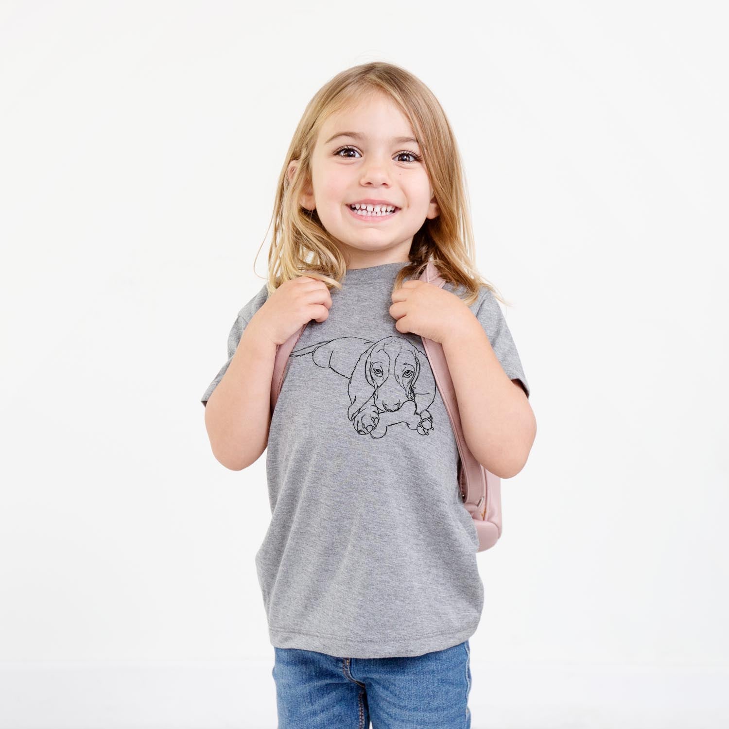Doodled Gracie the Basset Hound - Kids/Youth/Toddler Shirt