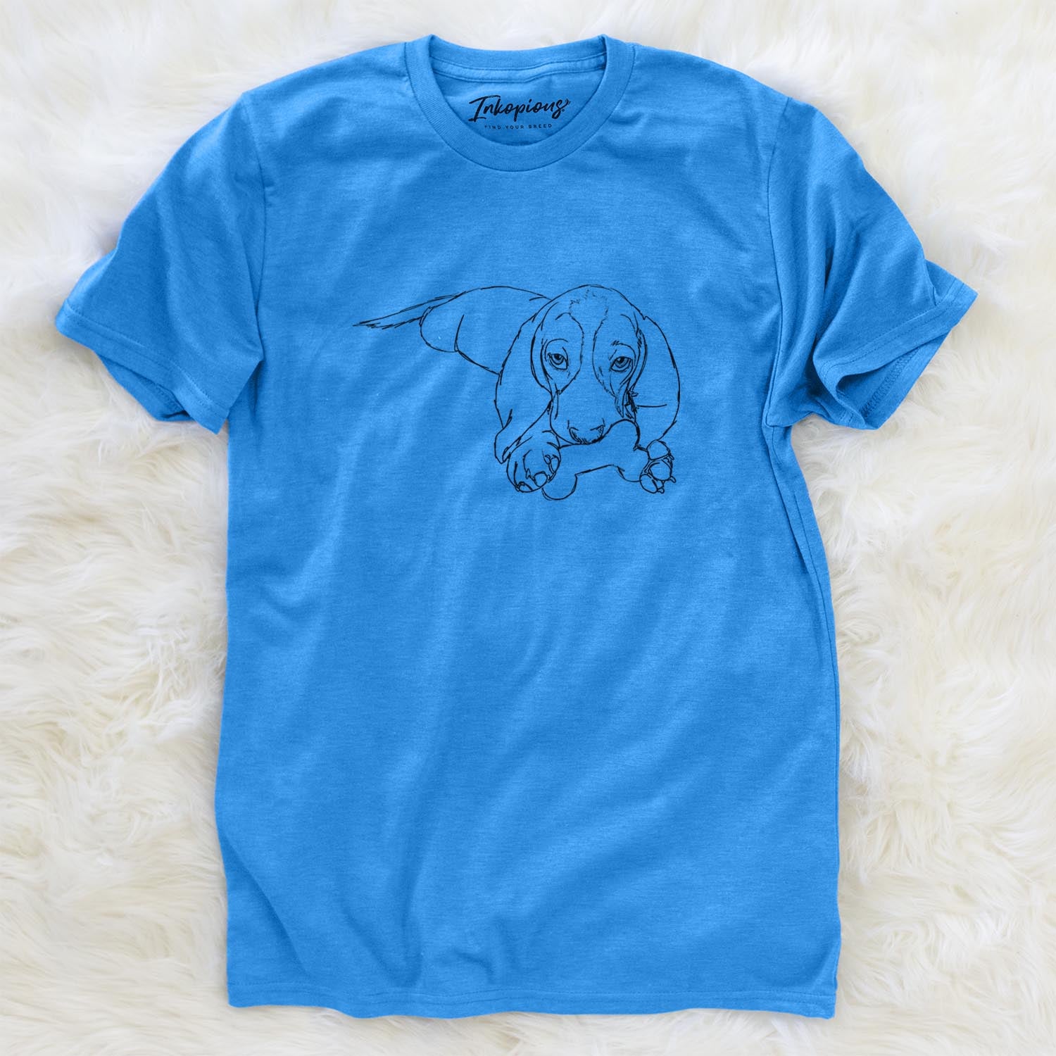 Doodled Gracie the Basset Hound - Unisex Crewneck