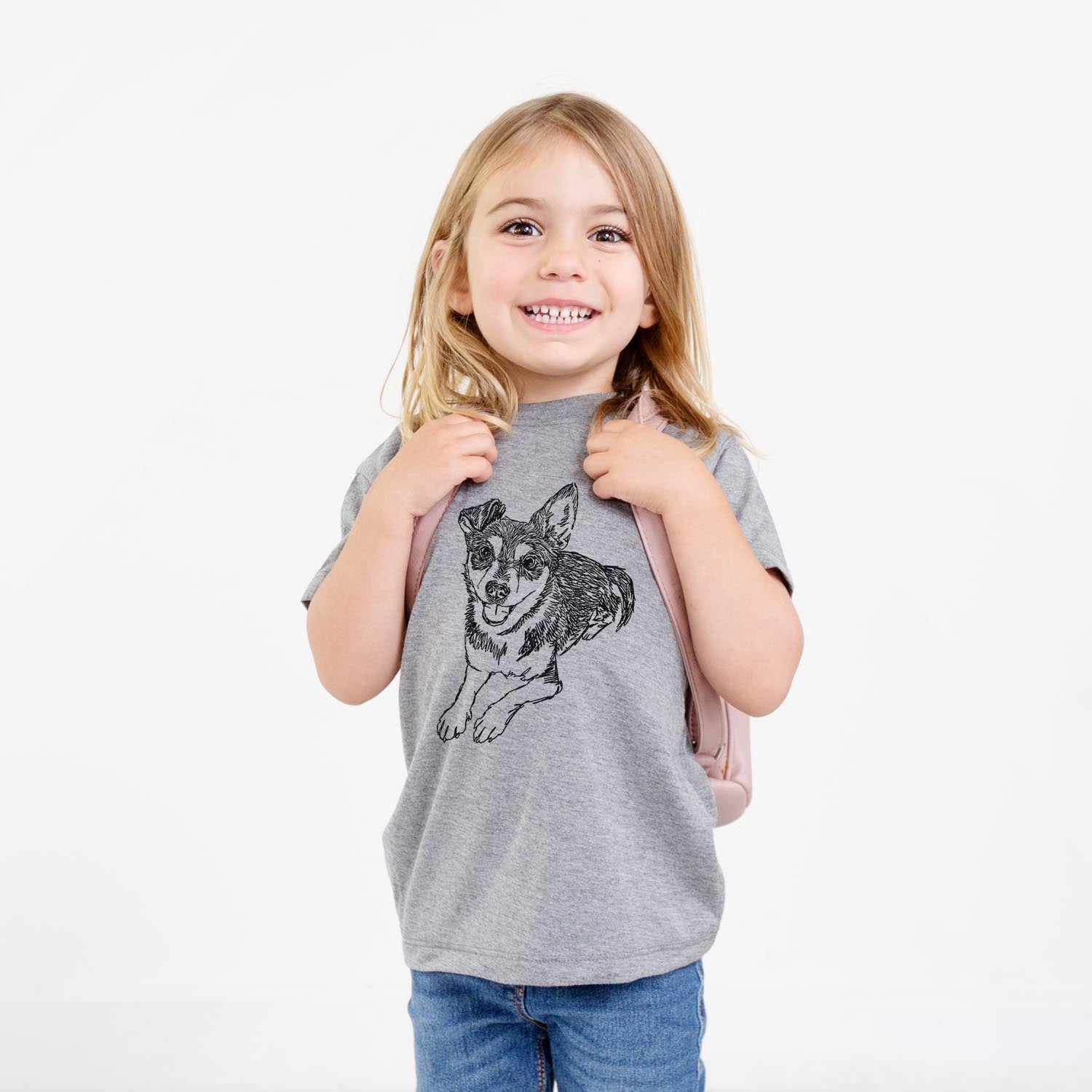 Doodled Hercules the Terrier Mix - Kids/Youth/Toddler Shirt