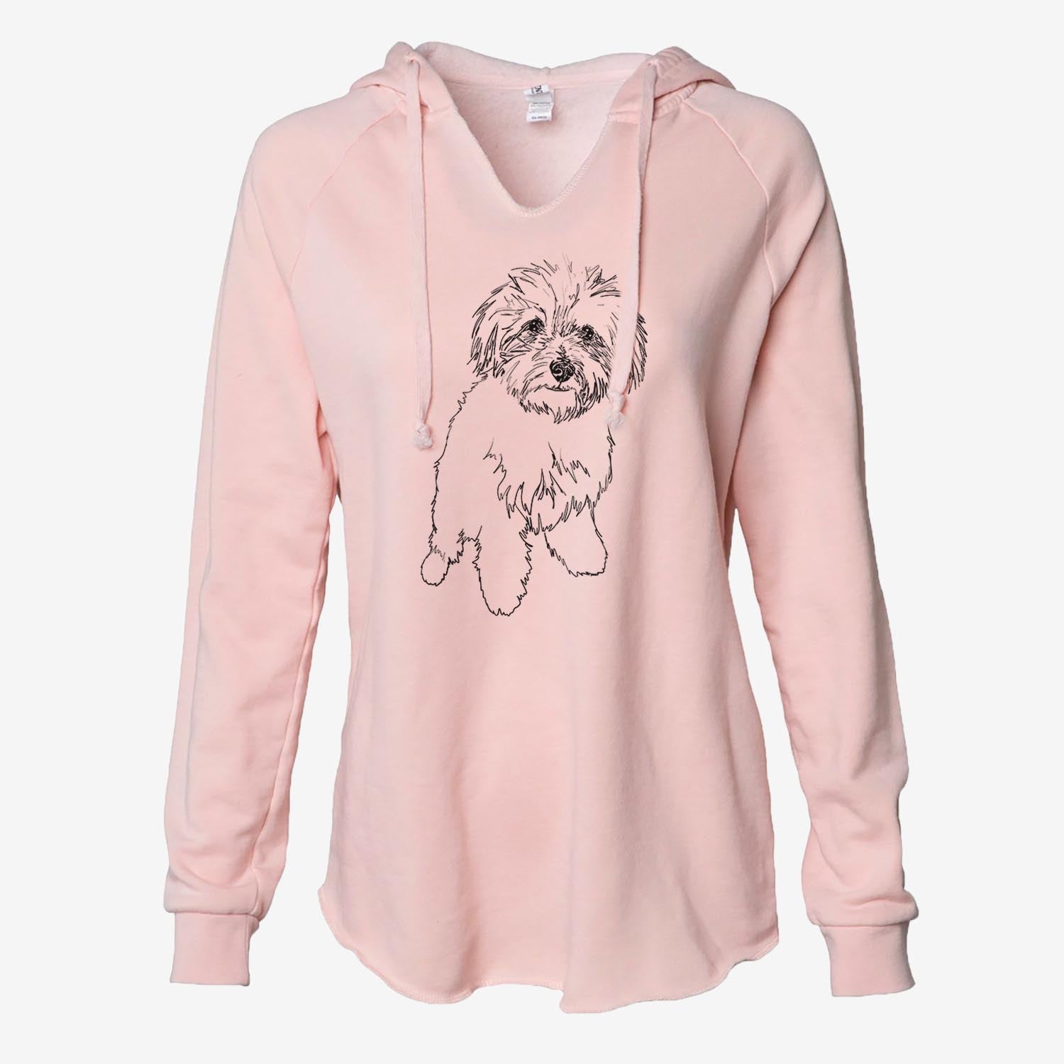Doodled Leo the Mixed Breed - Cali Wave Hooded Sweatshirt