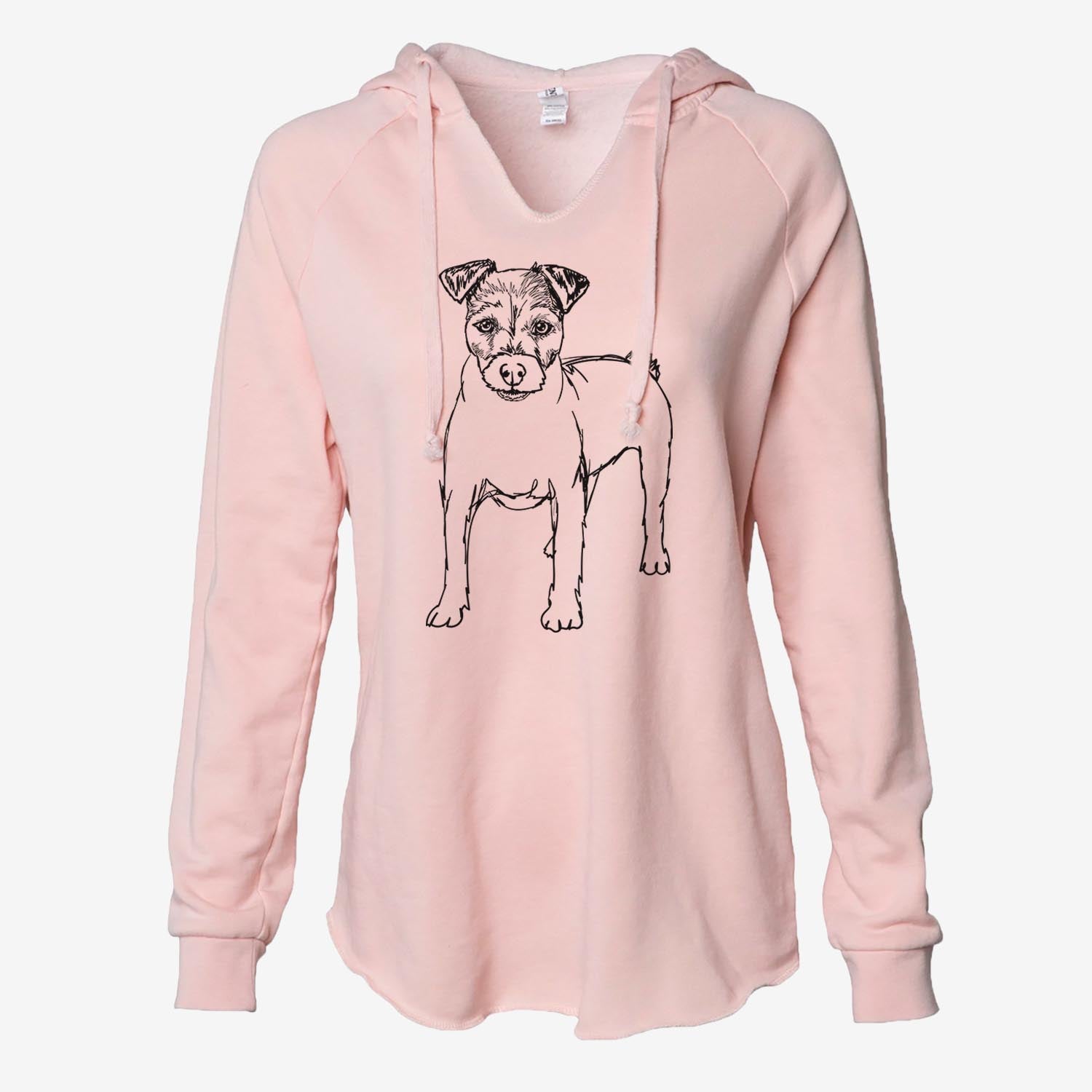 Doodled Lucky the Jack Russell Terrier - Cali Wave Hooded Sweatshirt