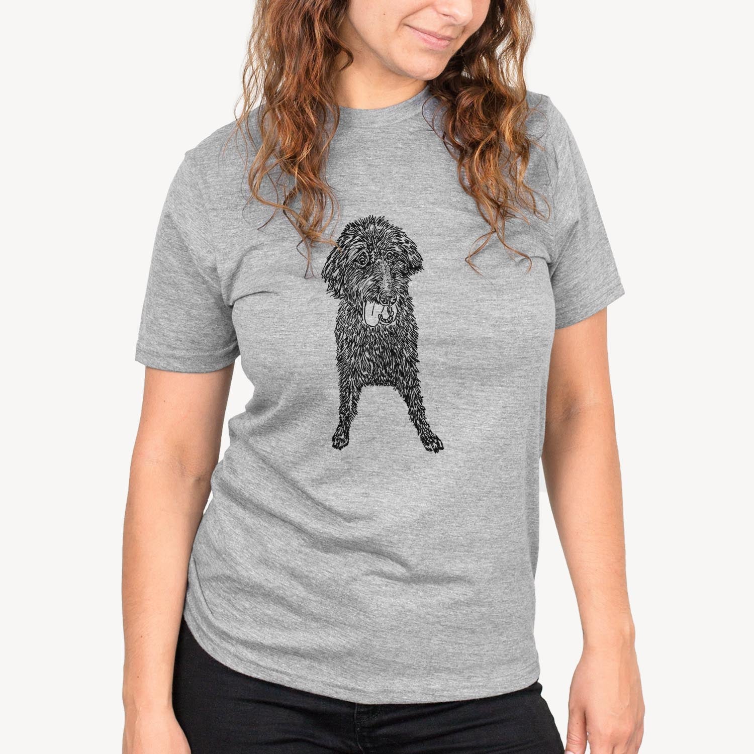 Doodled LucyFluff the Mixed Breed - Unisex Crewneck