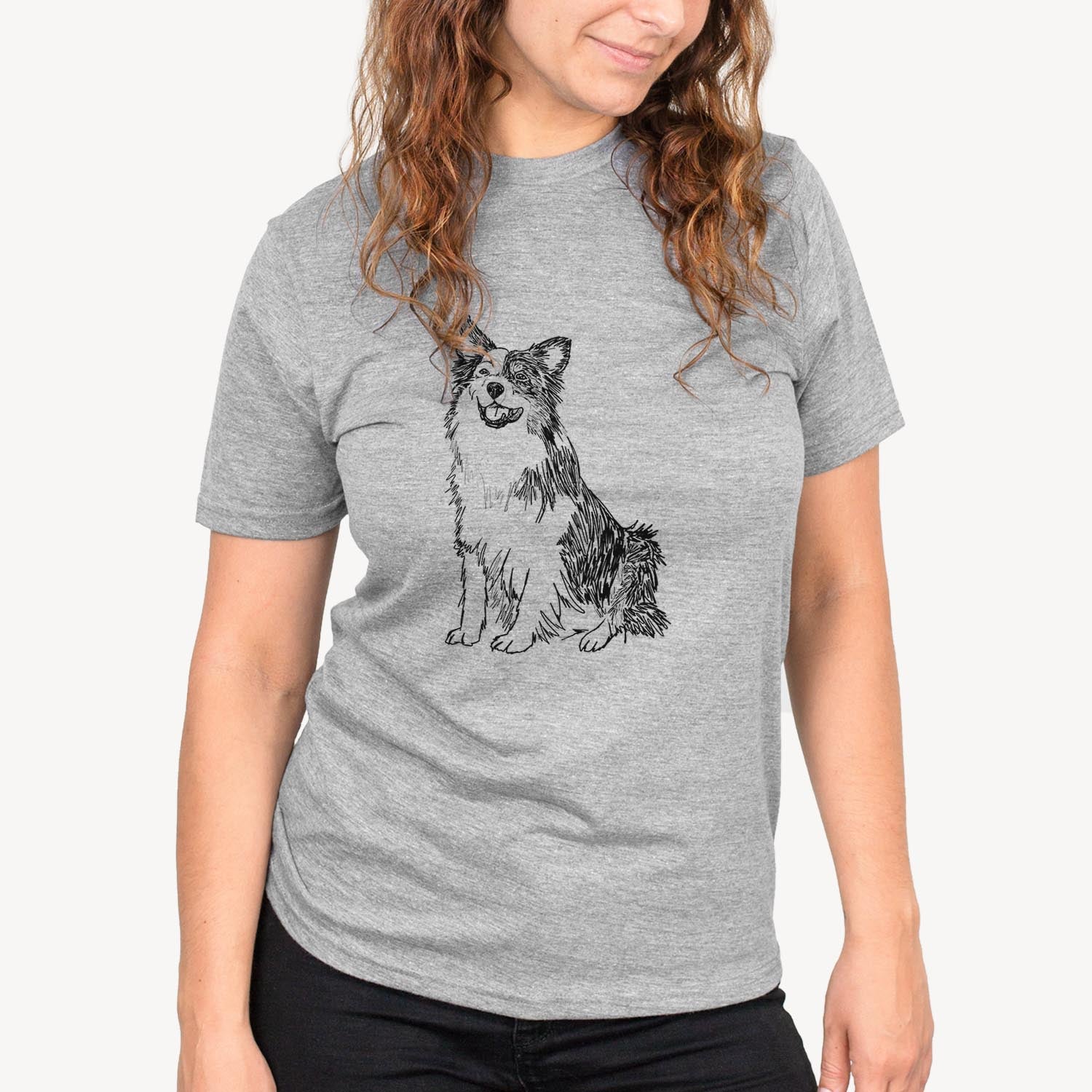 Doodled MiniJack the Mini Aussie - Unisex Crewneck