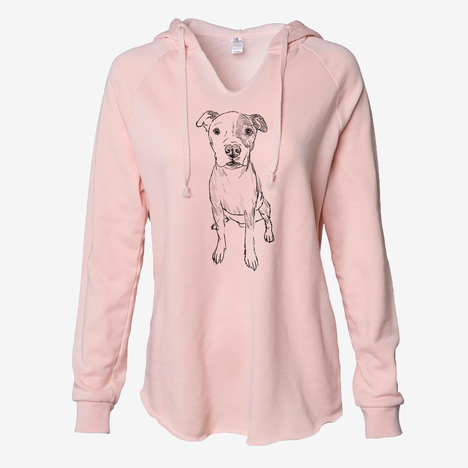 Doodled Peter the Pitbull - Cali Wave Hooded Sweatshirt