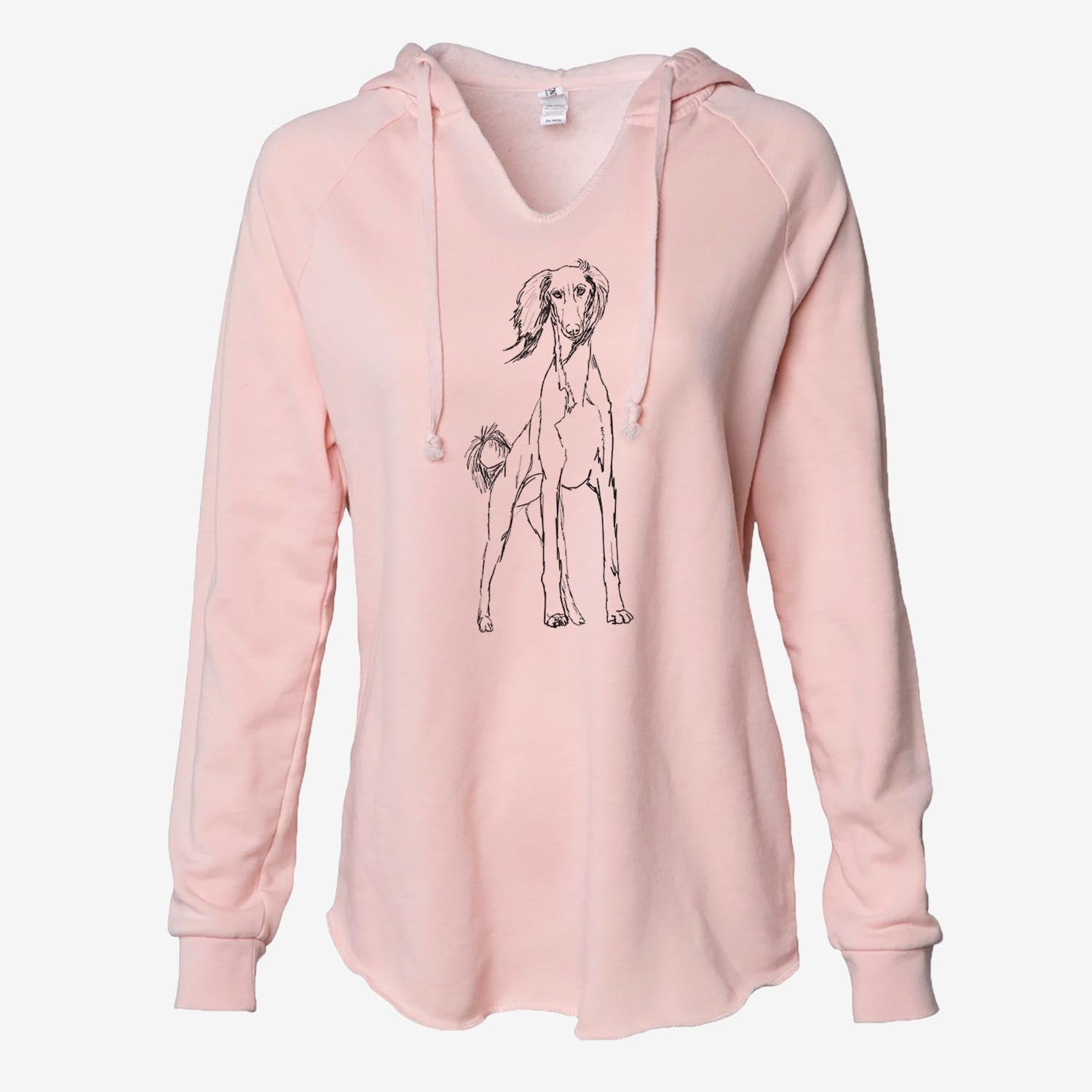 Doodled Ramses the Saluki - Cali Wave Hooded Sweatshirt