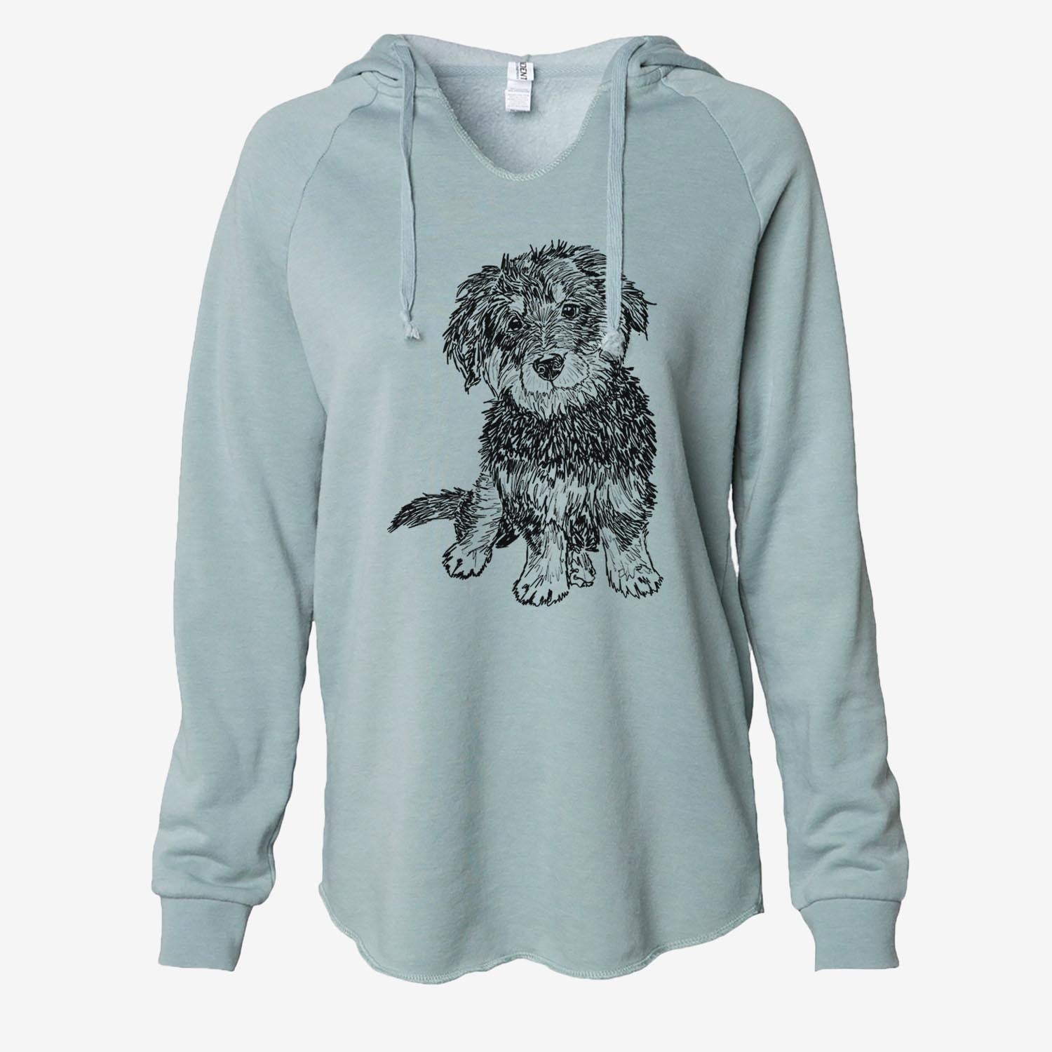 Doodled Remy the Bernedoodle - Cali Wave Hooded Sweatshirt