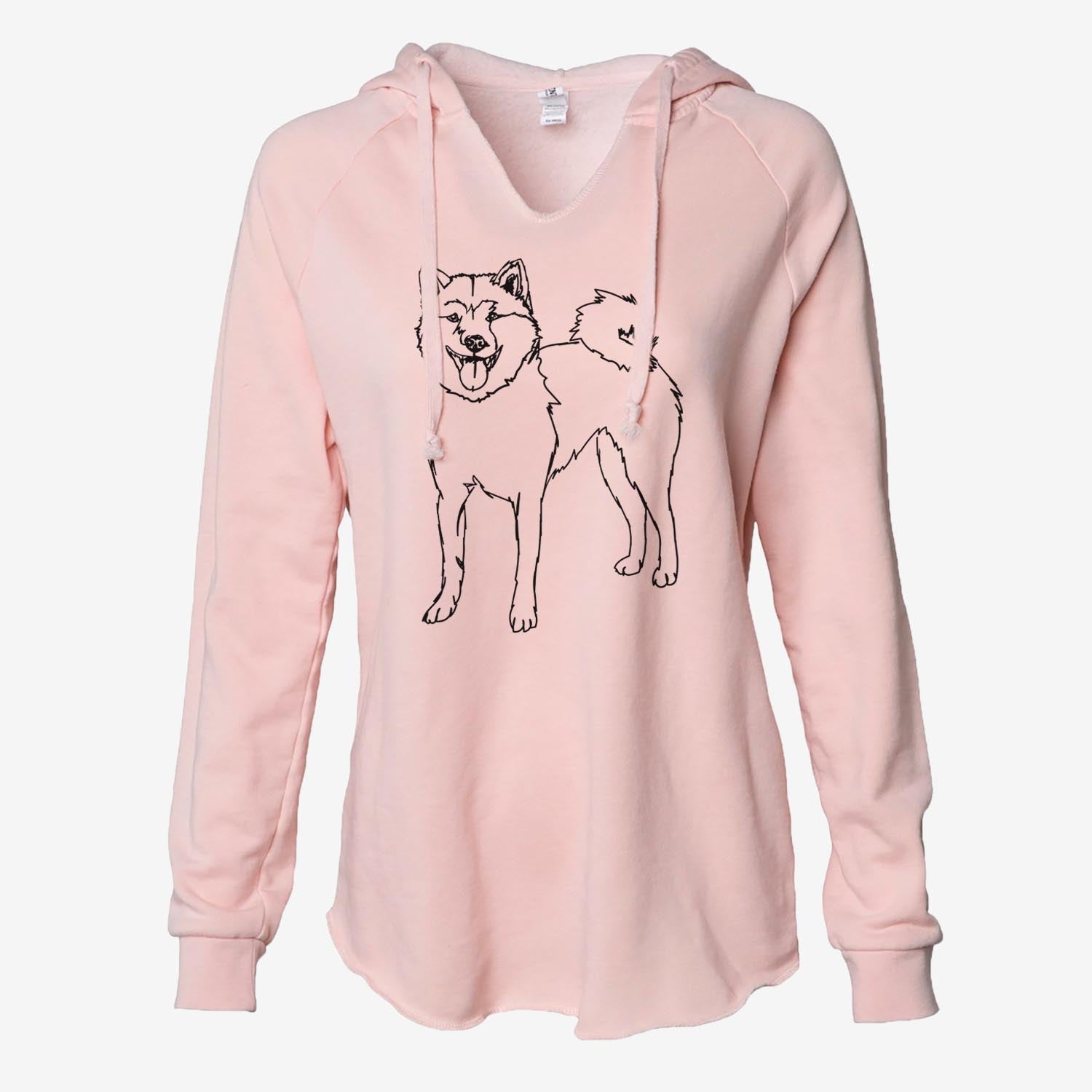 Doodled Rin the Shiba Inu - Cali Wave Hooded Sweatshirt