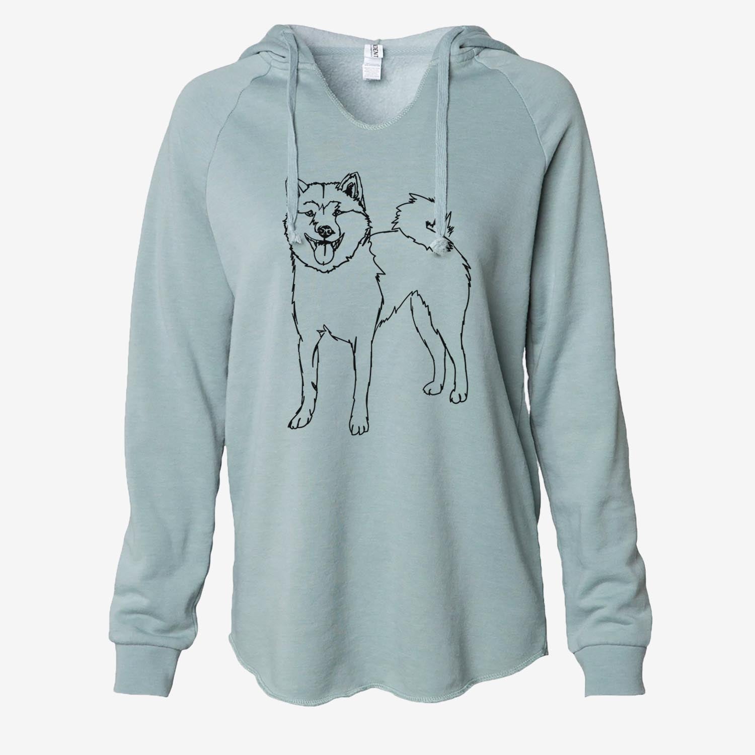 Doodled Rin the Shiba Inu - Cali Wave Hooded Sweatshirt
