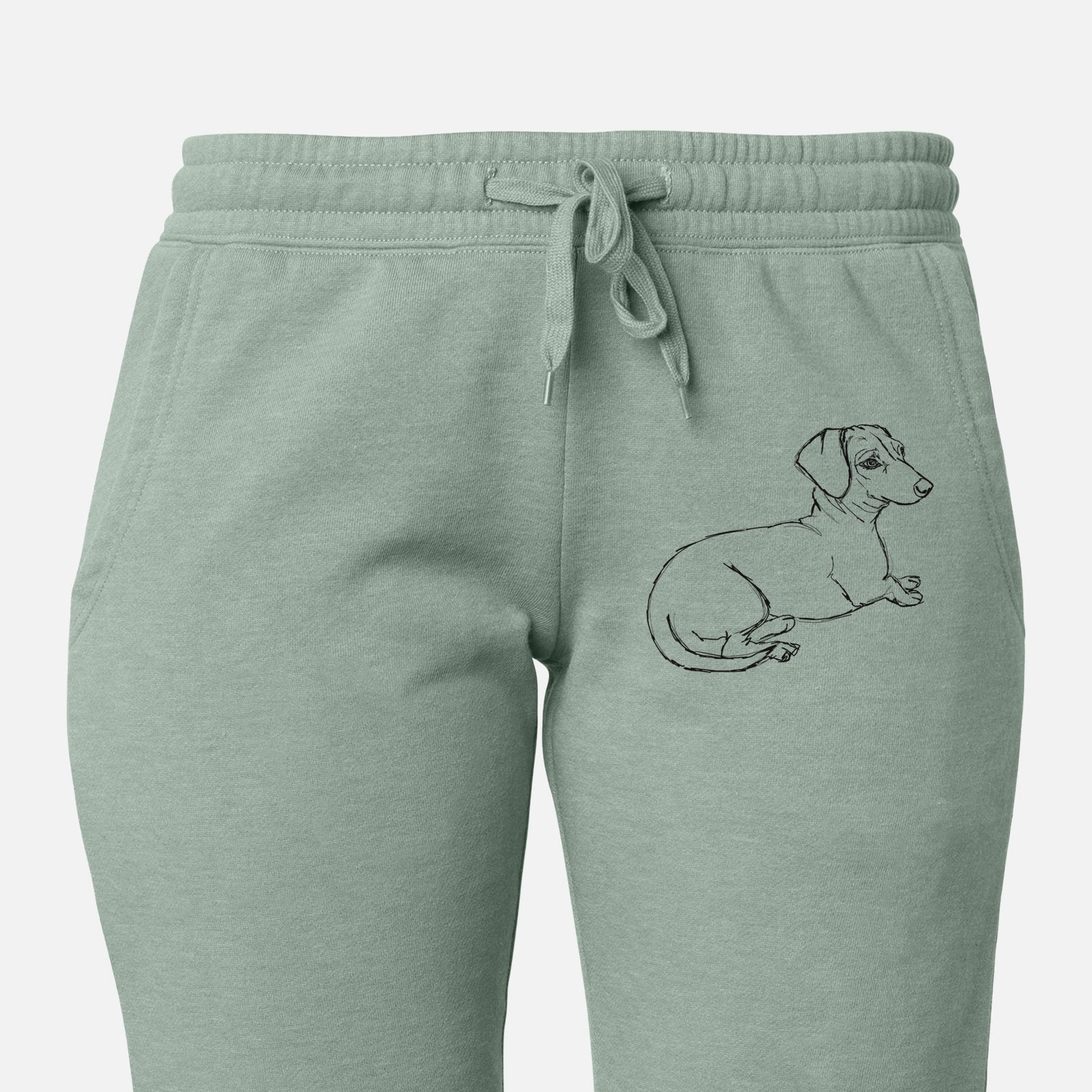 Doodled Bambi the Dachshund - Women's Cali Wave Joggers