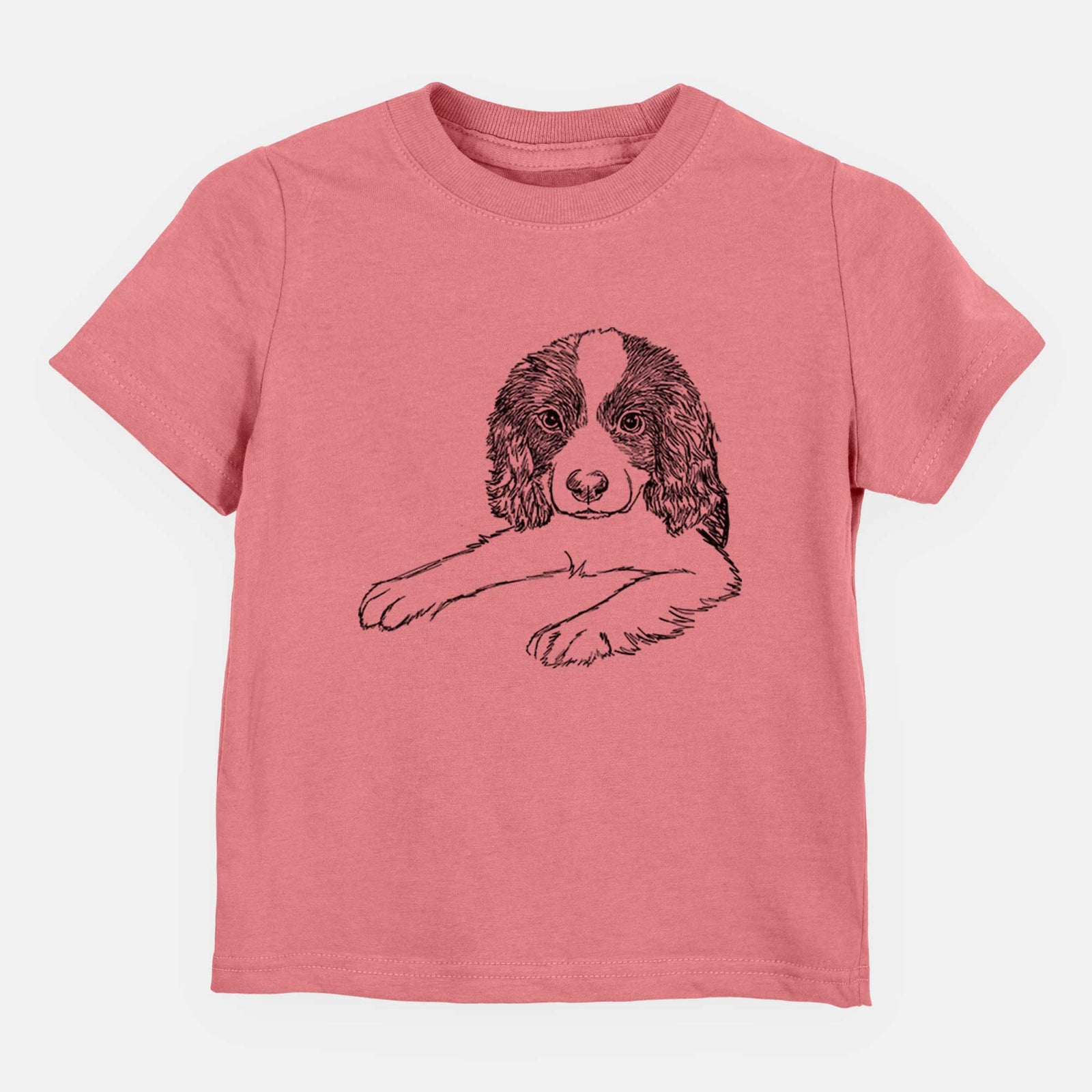 Doodled Bandit the English Springer Spaniel Puppy - Kids/Youth/Toddler Shirt