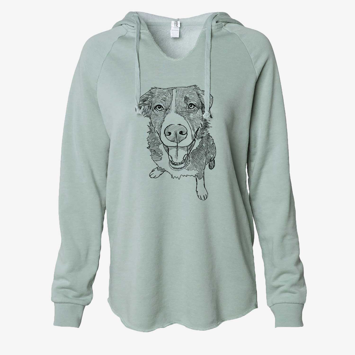 Doodled Bernie the Mixed Breed - Cali Wave Hooded Sweatshirt