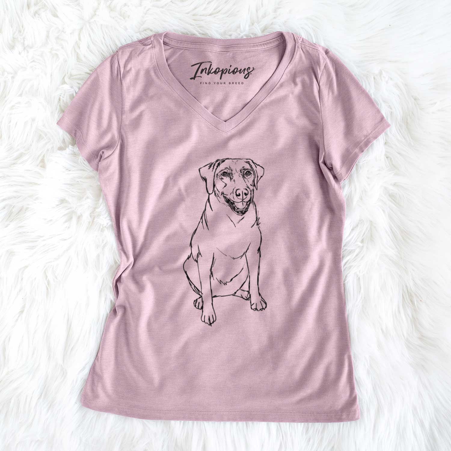 Doodled Callie the Labrador Retriever - Women's V-neck Shirt