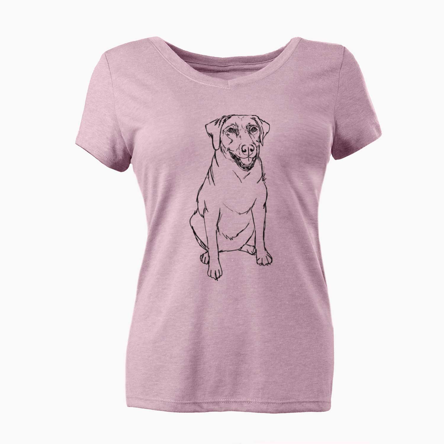 Doodled Callie the Labrador Retriever - Women's V-neck Shirt