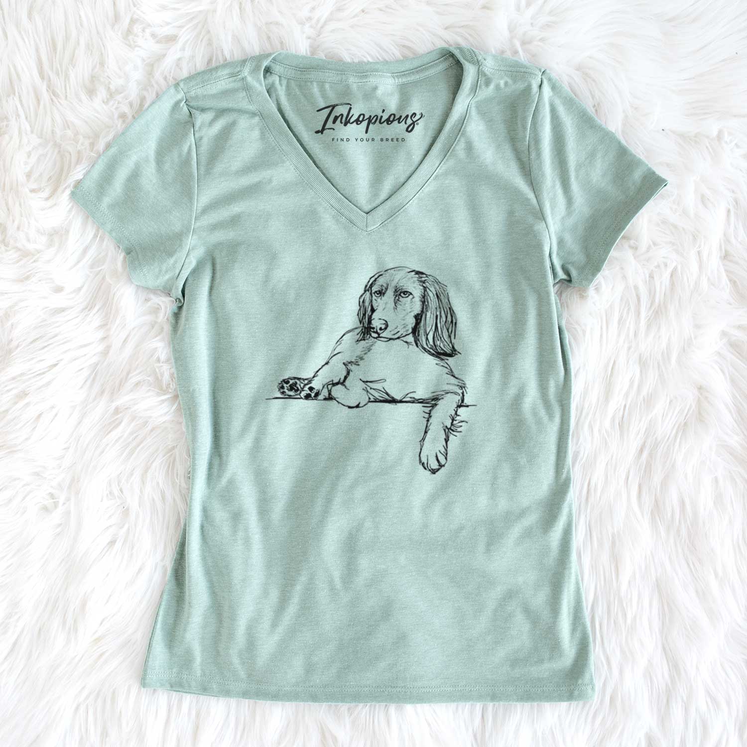 Doodled Chalupa Batman the Boykin Spaniel - Women's V-neck Shirt