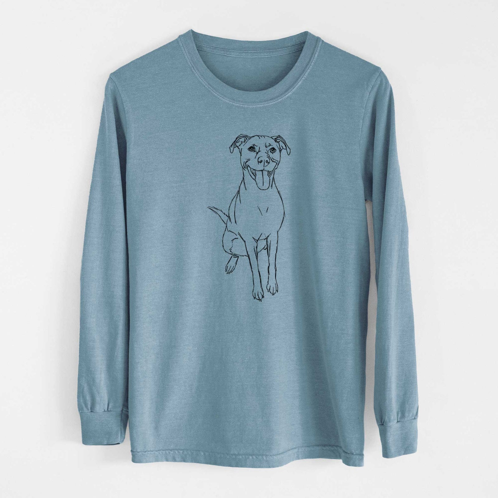 Doodled Charlee Girl the Yellow Lab - Heavyweight 100% Cotton Long Sleeve