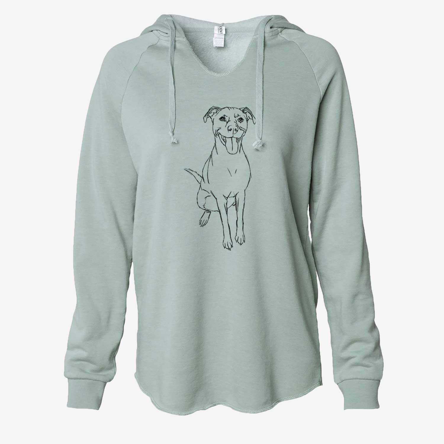 Doodled Charlee Girl the Yellow Lab - Cali Wave Hooded Sweatshirt