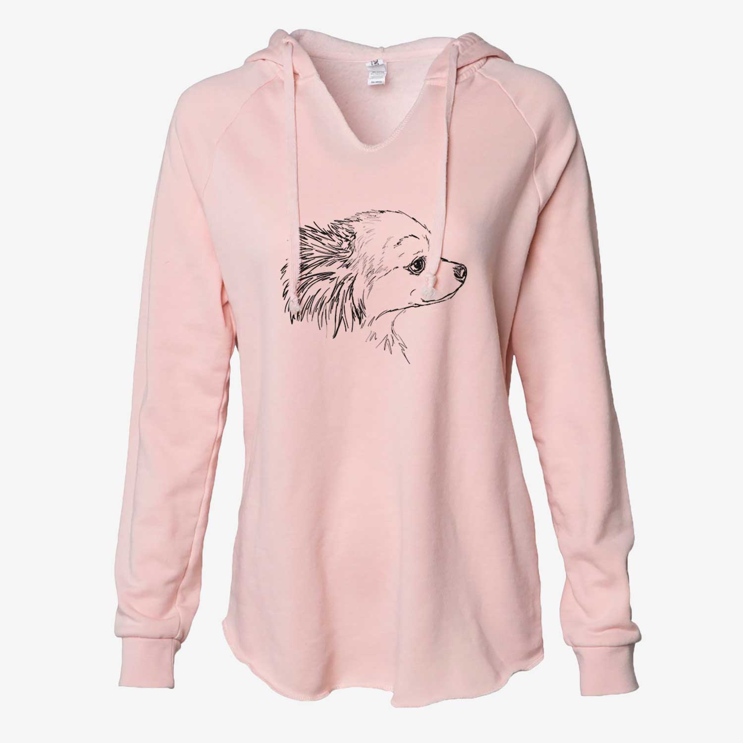 Doodled Charles the Pomchi - Cali Wave Hooded Sweatshirt