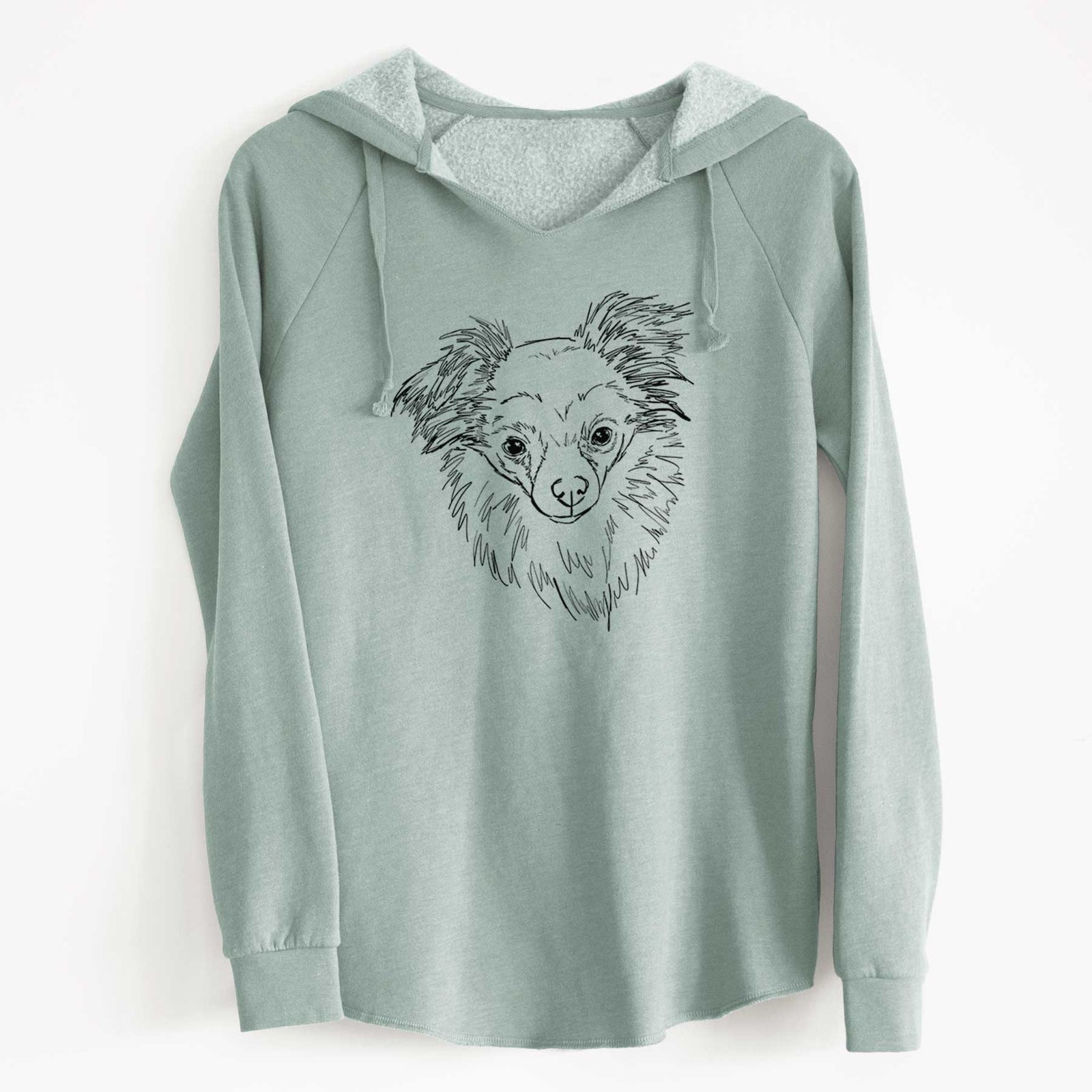 Doodled Charlie Brown the Chihuahua Mix - Cali Wave Hooded Sweatshirt
