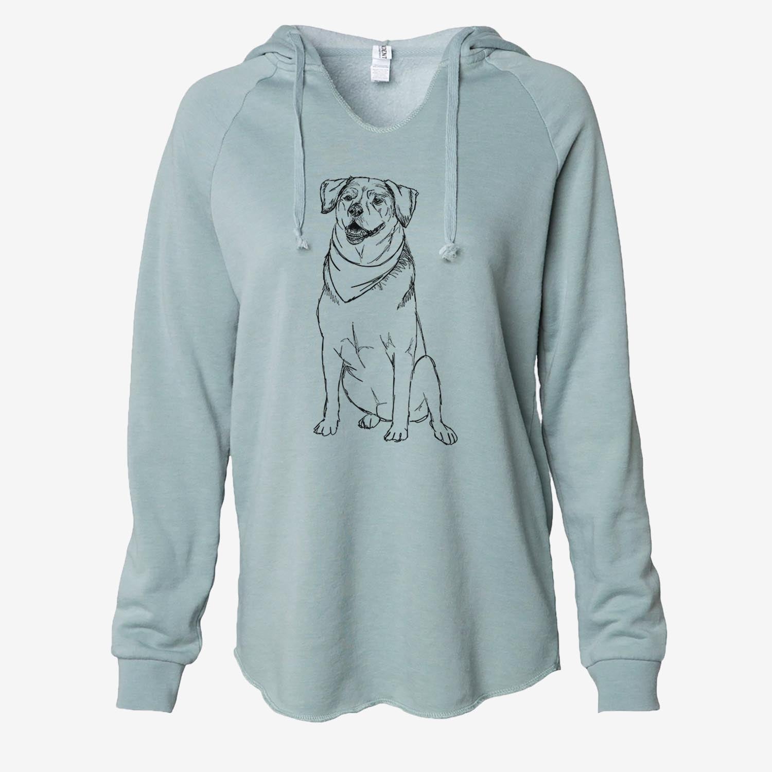 Doodled Charlie the Mixed Breed - Cali Wave Hooded Sweatshirt