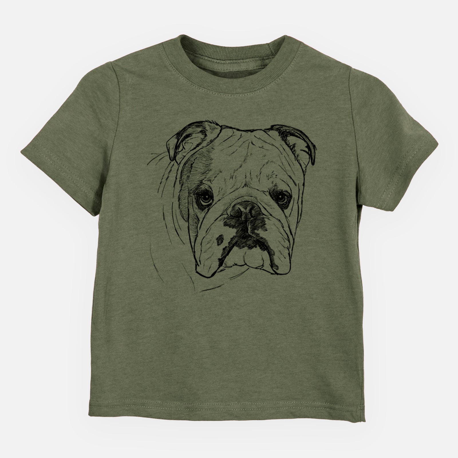 Doodled Chesty the English Bulldog - Kids/Youth/Toddler Shirt