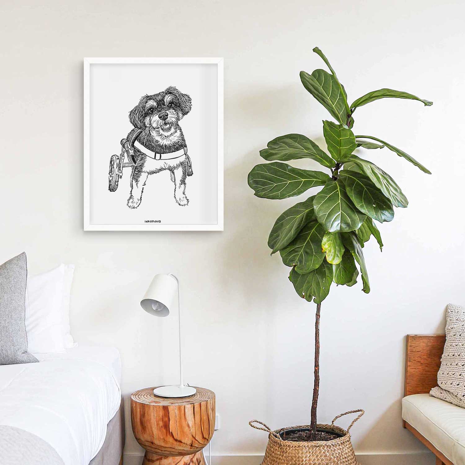 Doodled Cobb the Havapoo Art Print