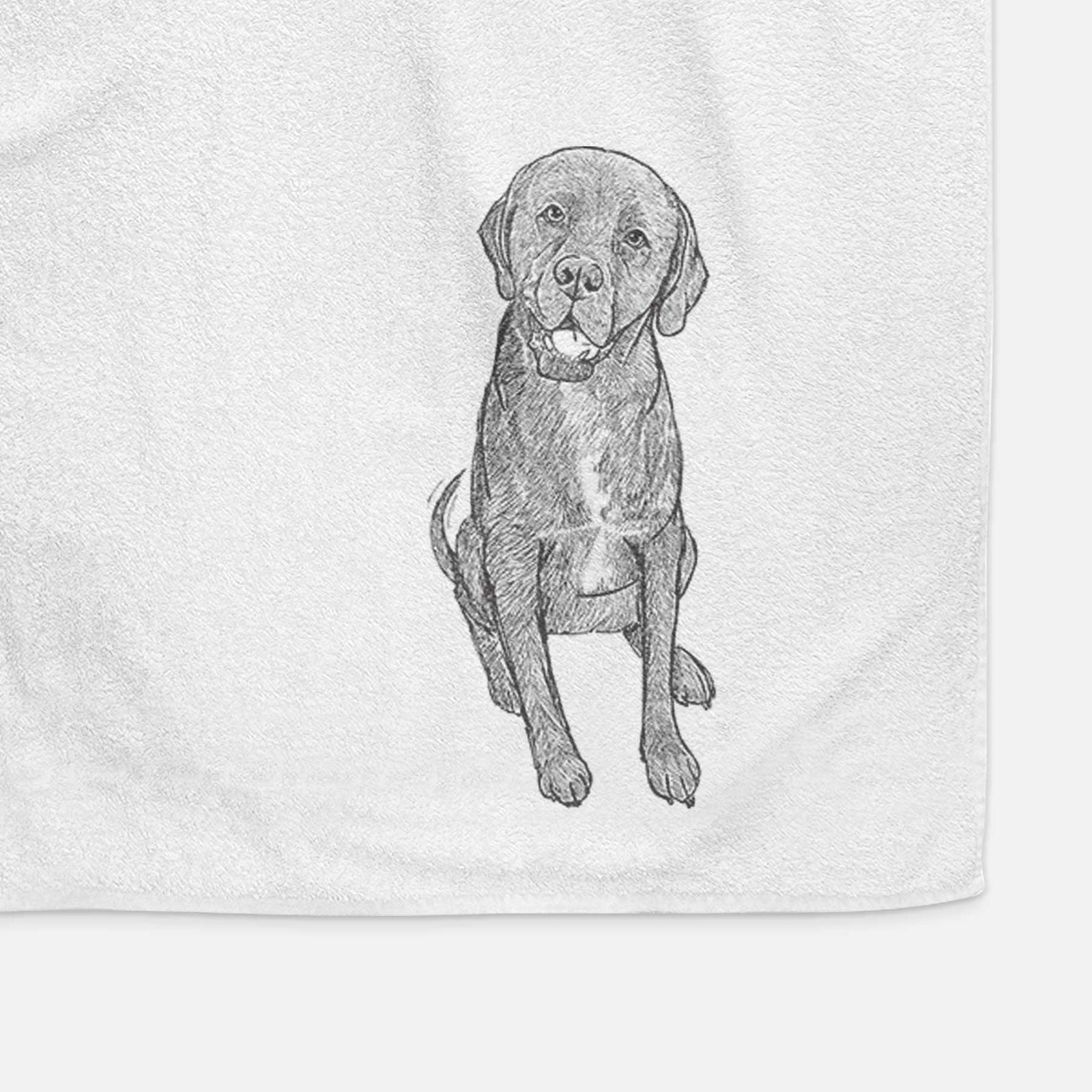 Doodled Dude the Dogue de Bordeaux Mix Decorative Hand Towel