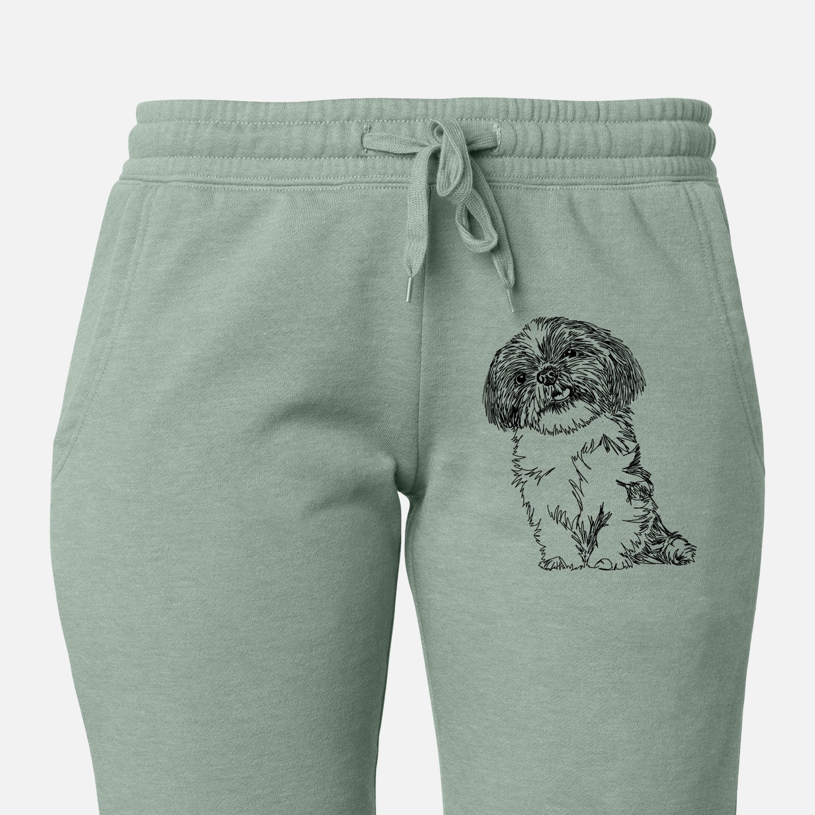 Doodled Ethel the Shih Tzu - Women's Cali Wave Joggers