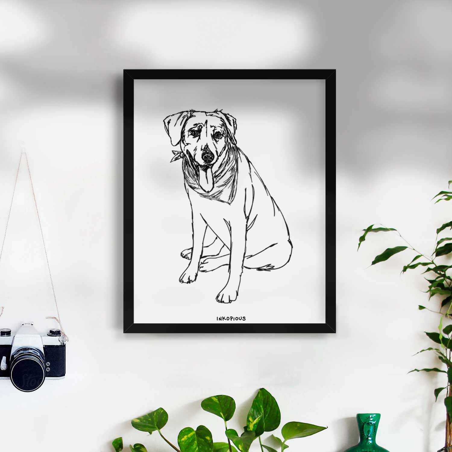 Doodled Faith the Labrador Retriever Art Print