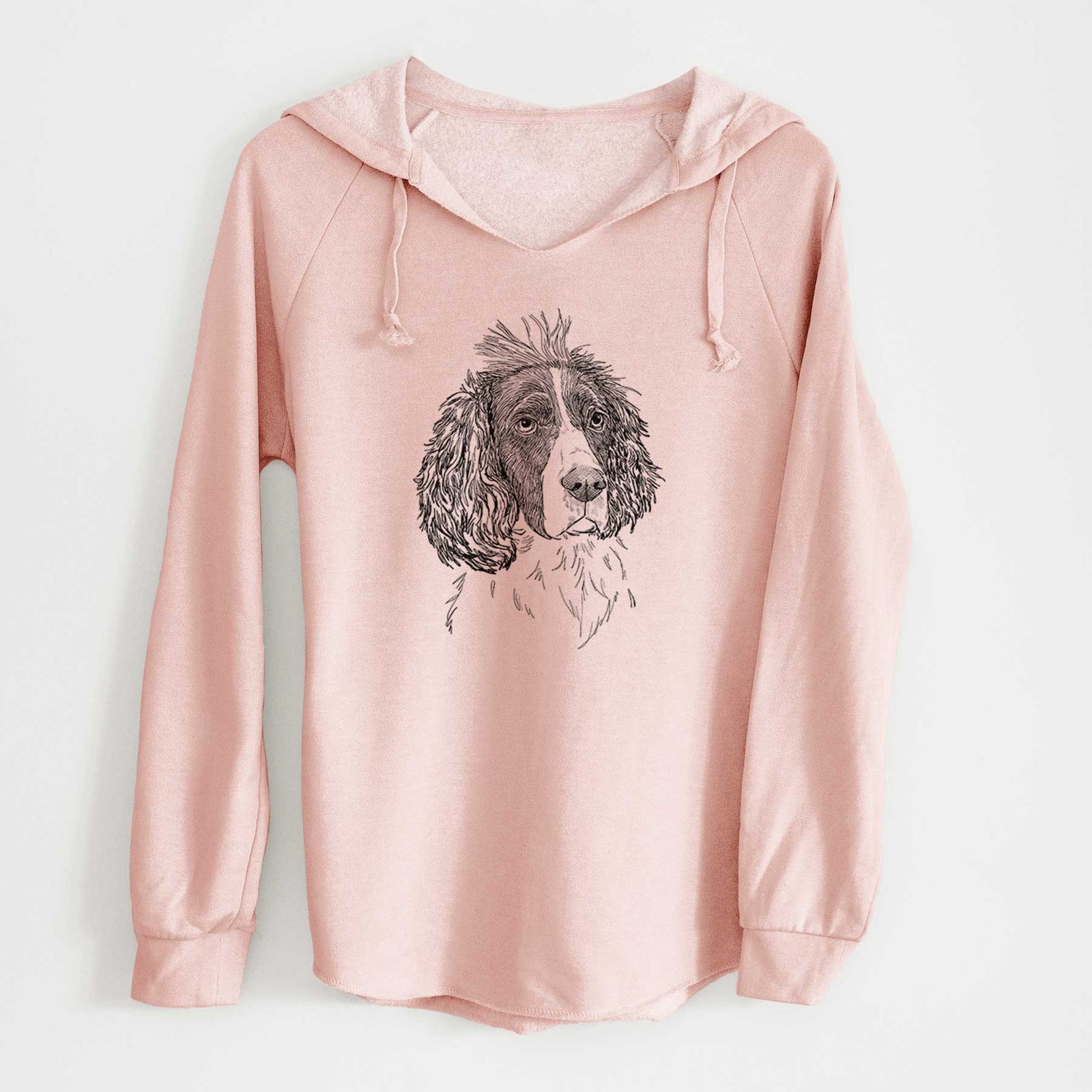 Doodled Fern the English Springer Spaniel - Cali Wave Hooded Sweatshirt
