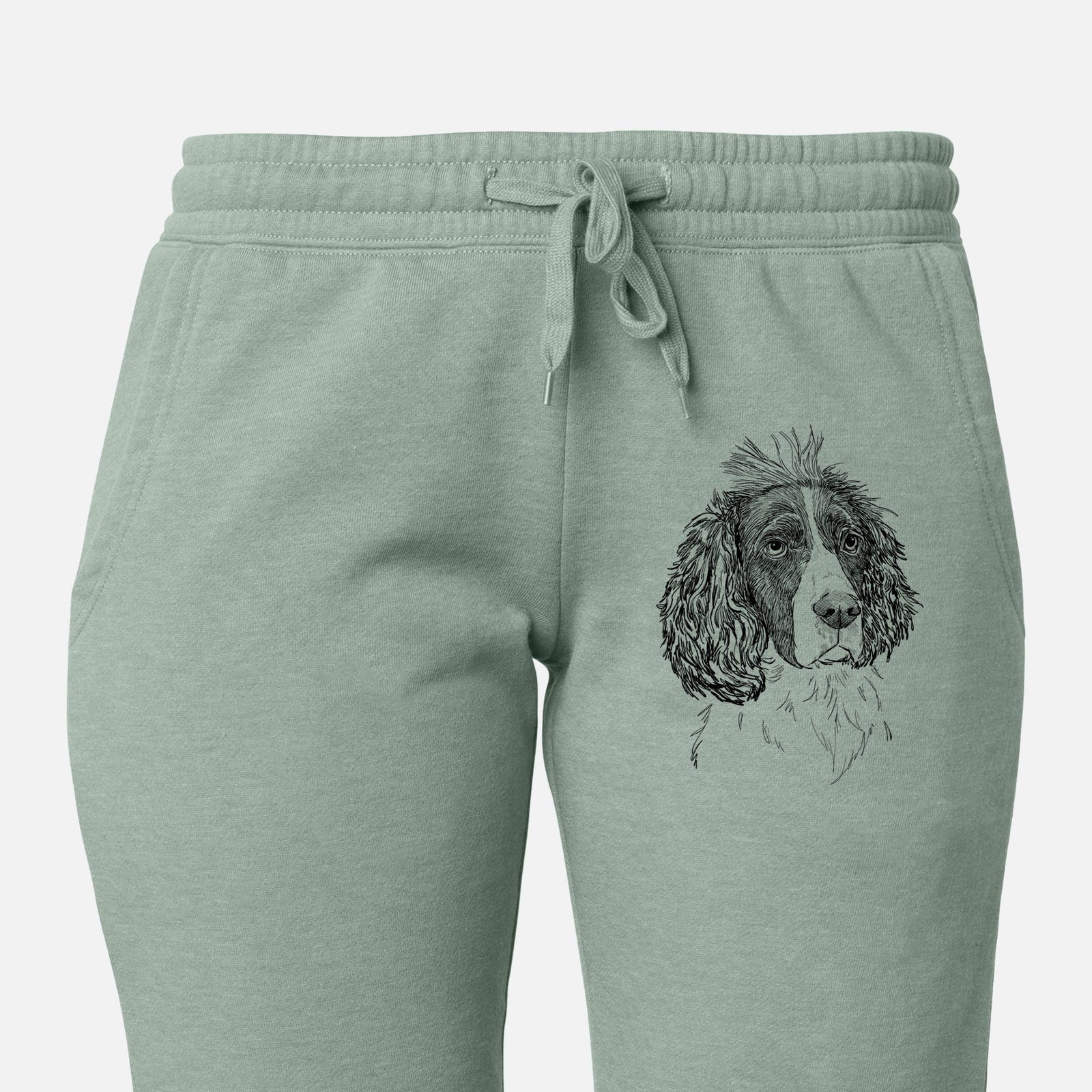 Doodled Fern the English Springer Spaniel - Women's Cali Wave Joggers