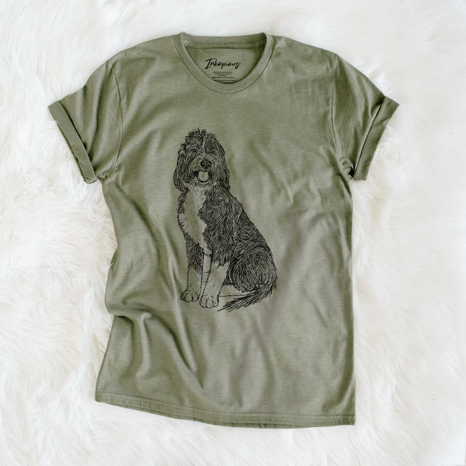 Doodled Fred the Saint Berdoodle - Unisex Crewneck