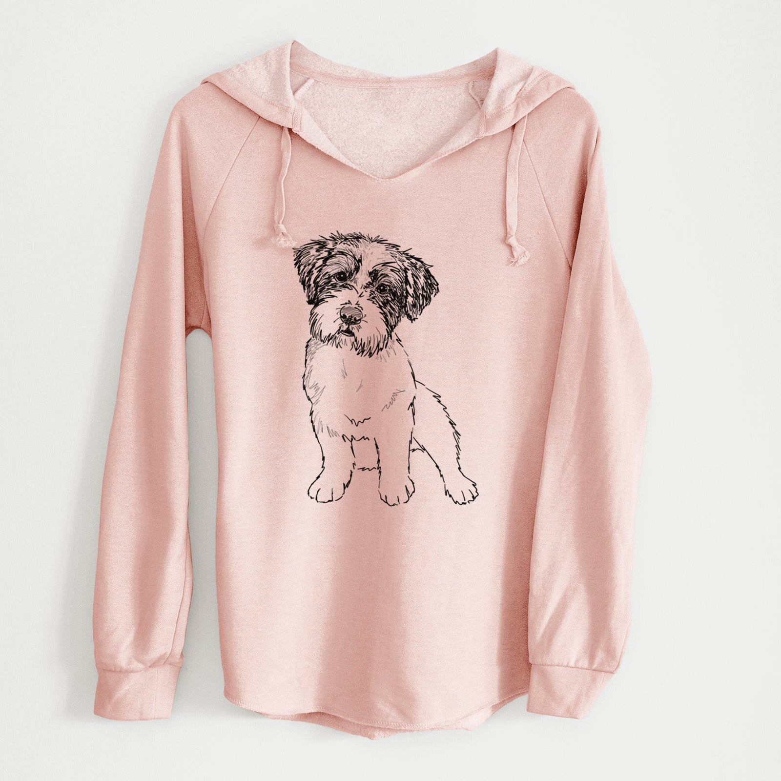 Doodled Groot the Maltese Mix - Cali Wave Hooded Sweatshirt