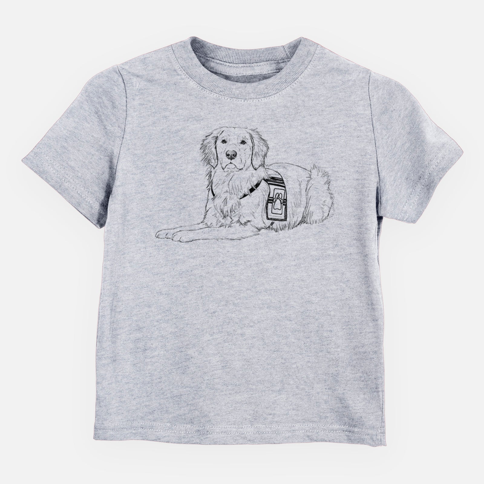 Doodled Gus the Golden Retriever - Kids/Youth/Toddler Shirt