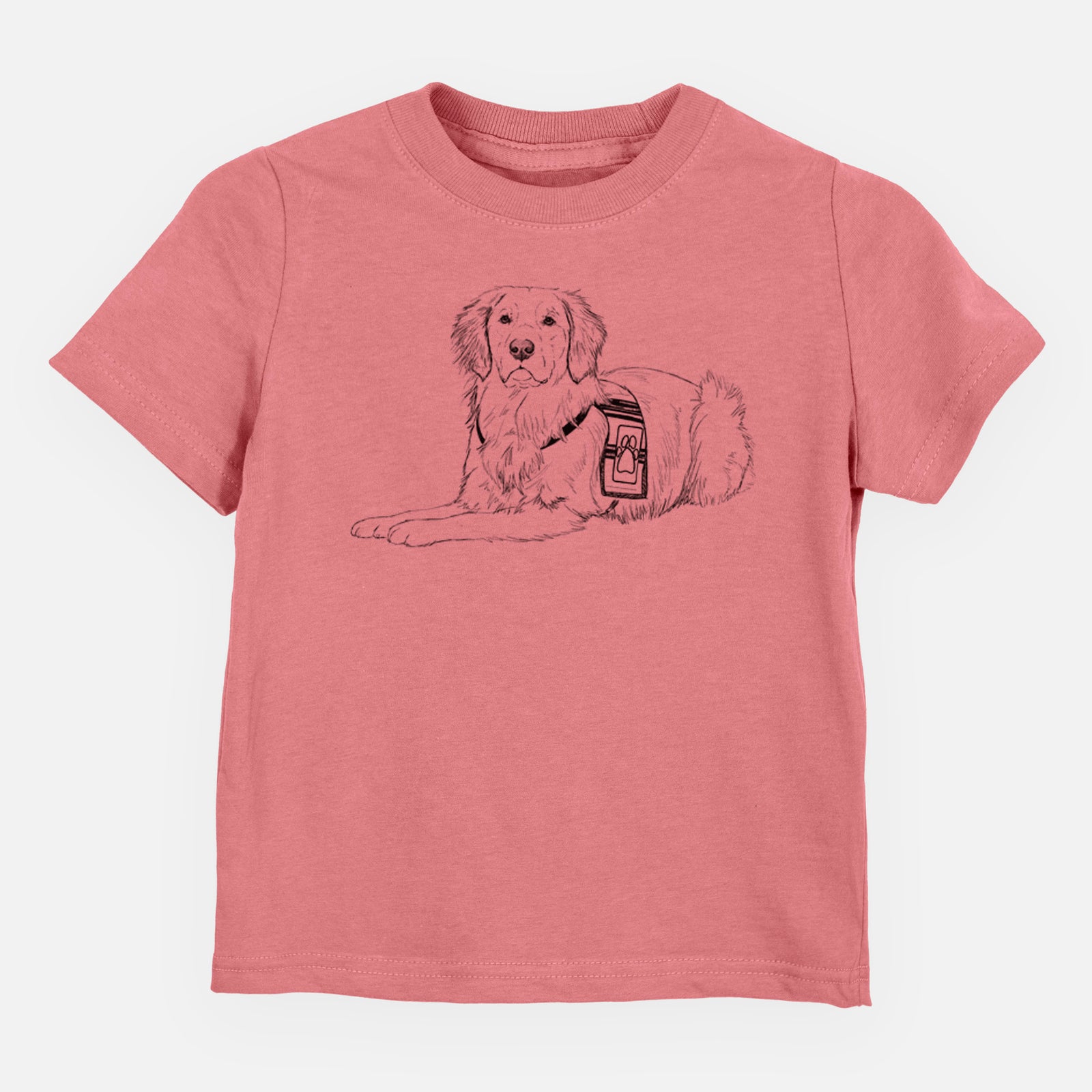 Doodled Gus the Golden Retriever - Kids/Youth/Toddler Shirt