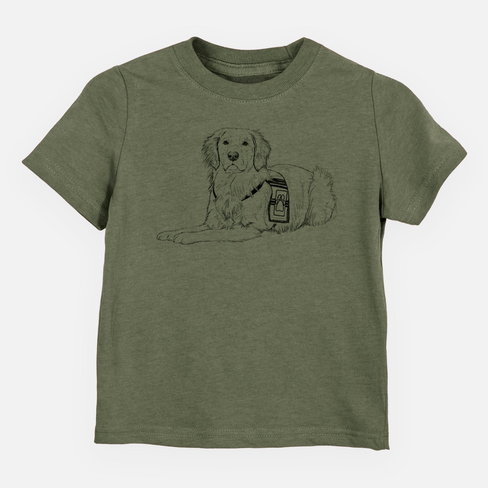 Doodled Gus the Golden Retriever - Kids/Youth/Toddler Shirt