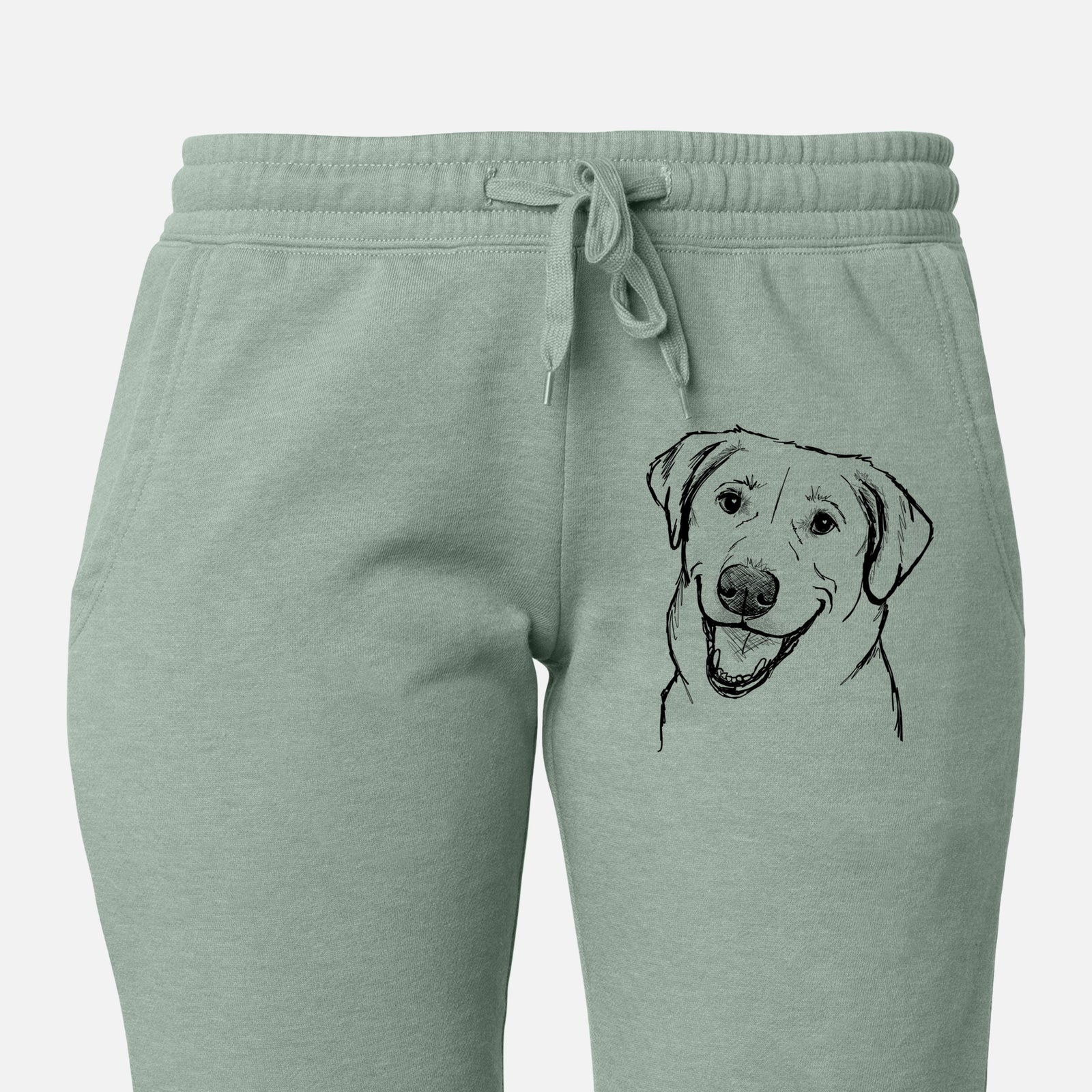 Doodled Happy Harley the Lab Mix - Women's Cali Wave Joggers