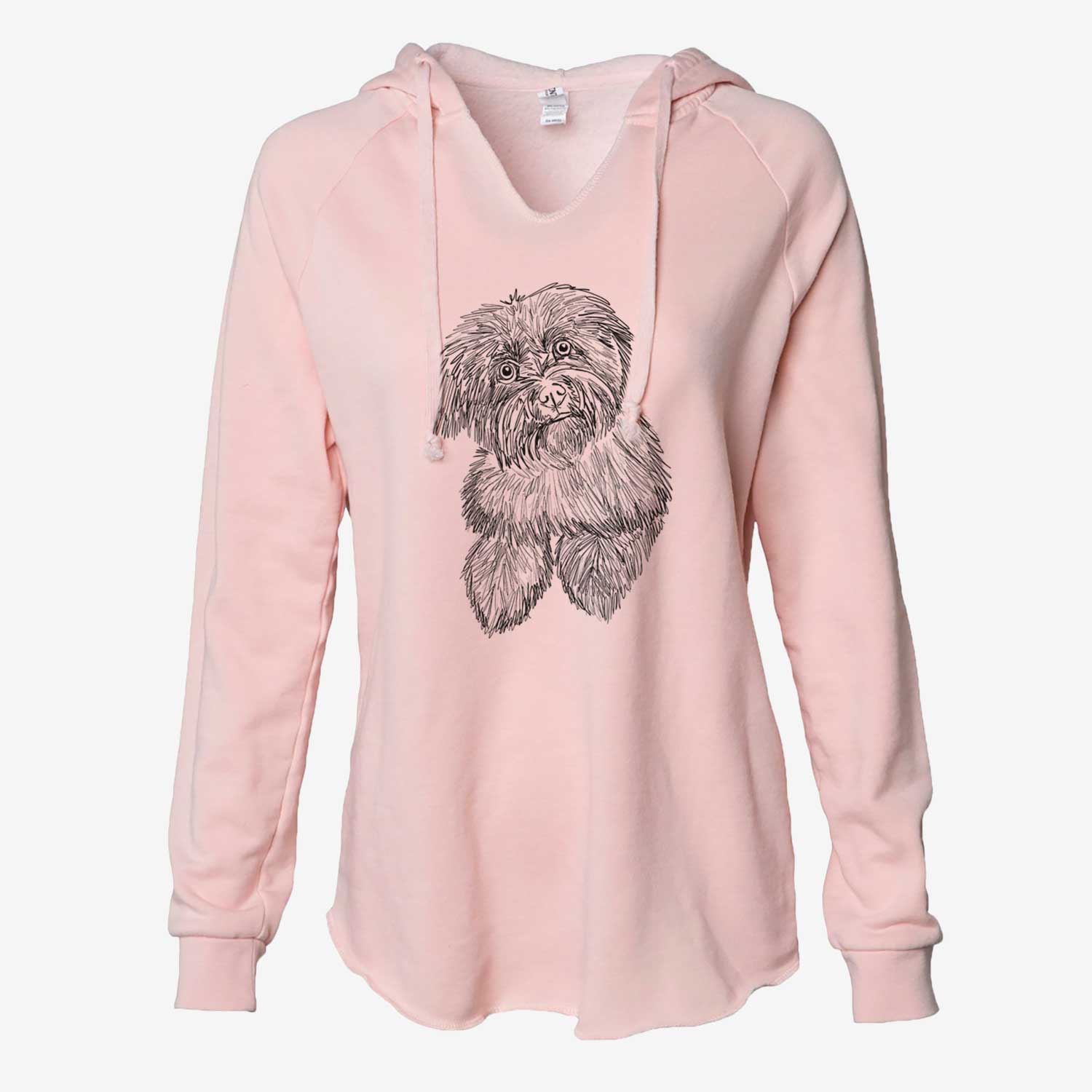 Doodled Hershey the Havanese - Cali Wave Hooded Sweatshirt