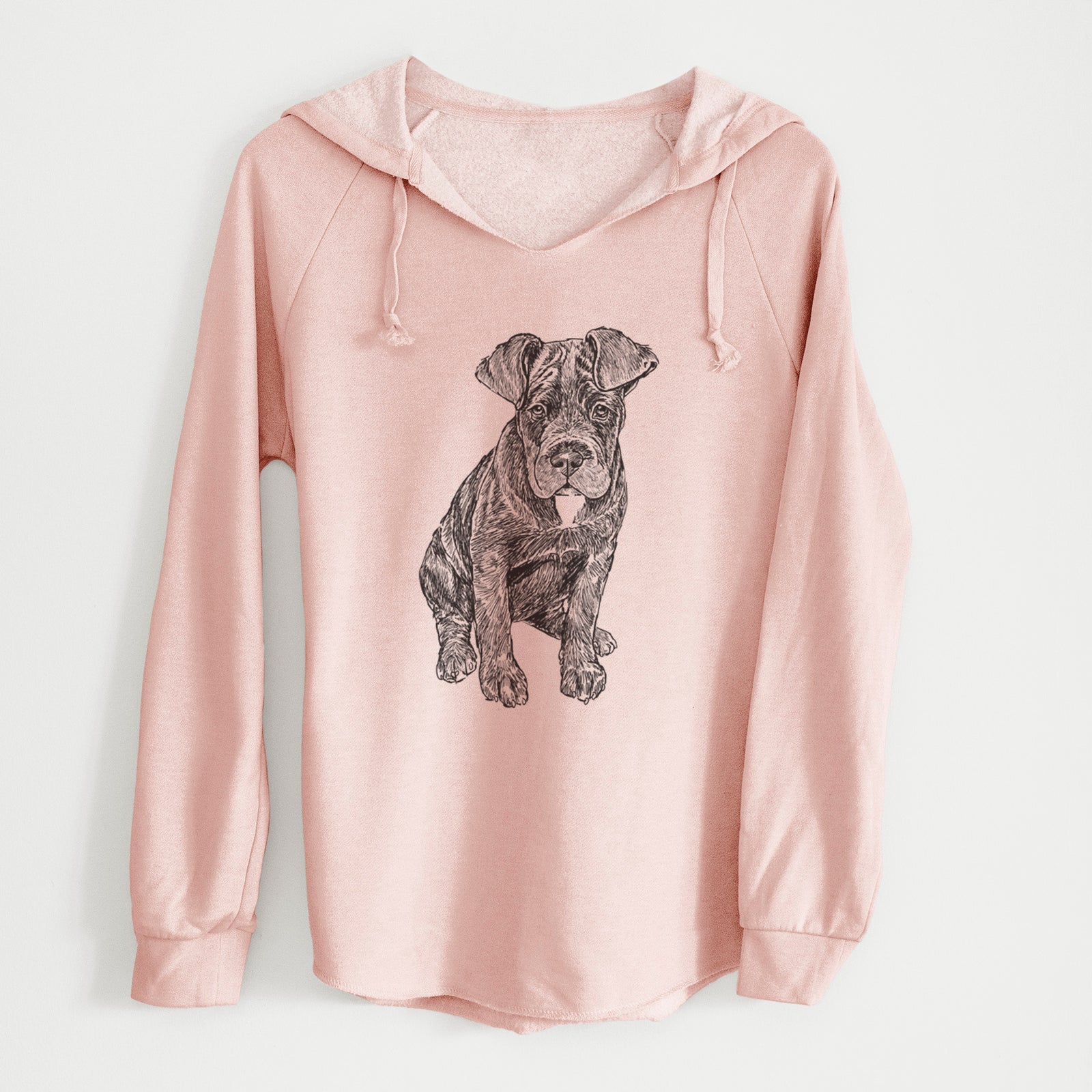 Doodled Kona the Cane Corso - Cali Wave Hooded Sweatshirt