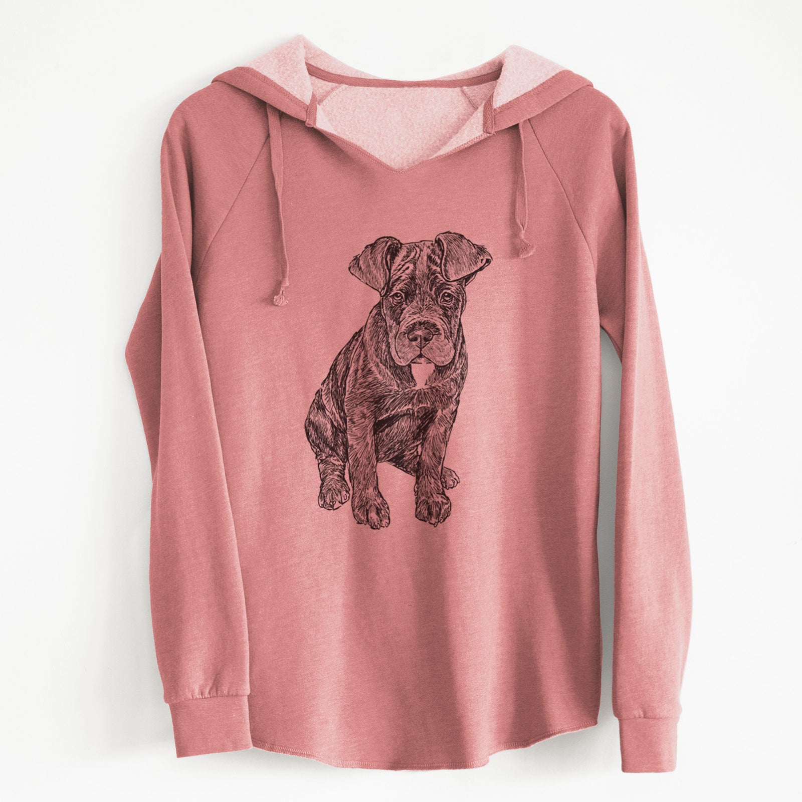 Doodled Kona the Cane Corso - Cali Wave Hooded Sweatshirt