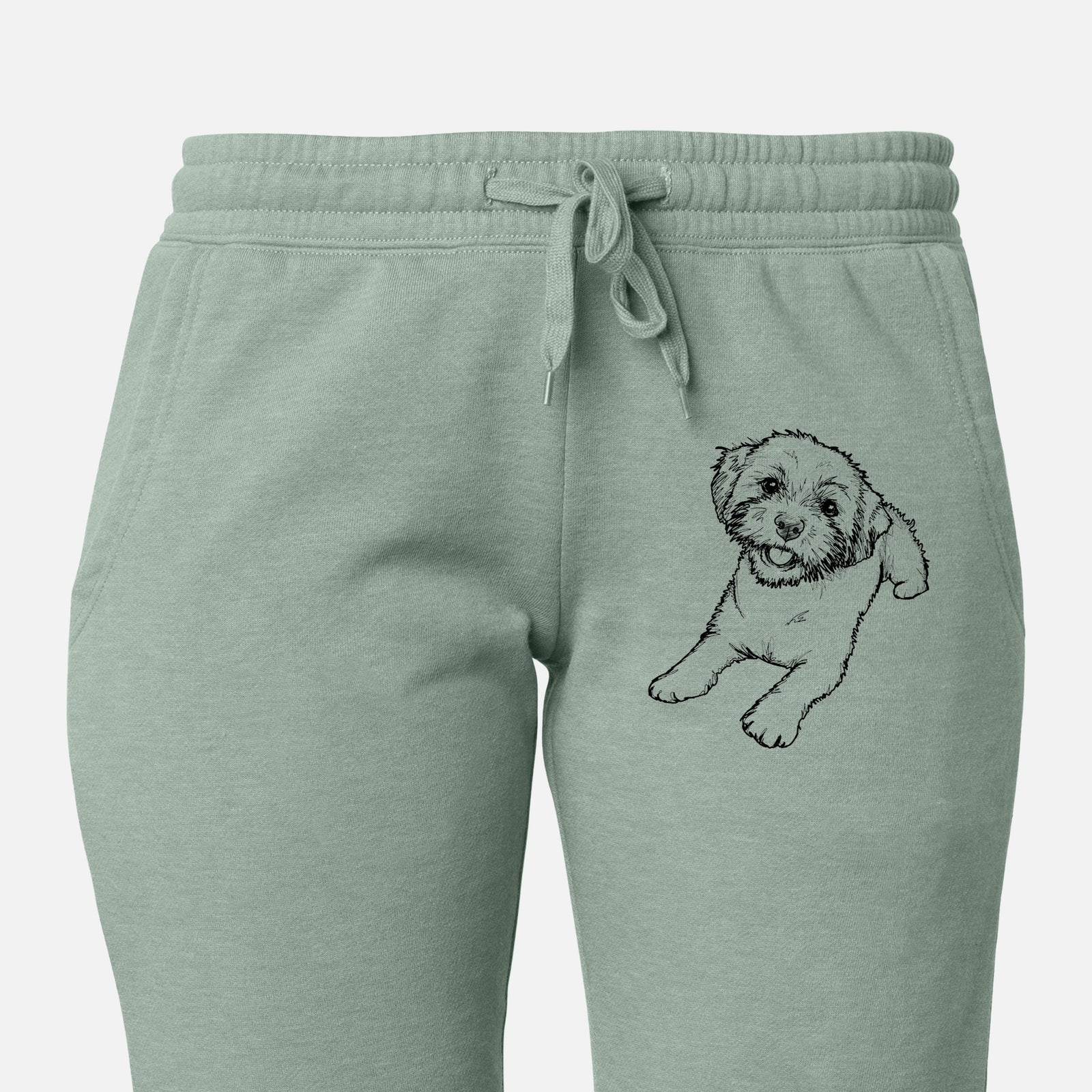 Doodled Lexi the Shichon - Women's Cali Wave Joggers