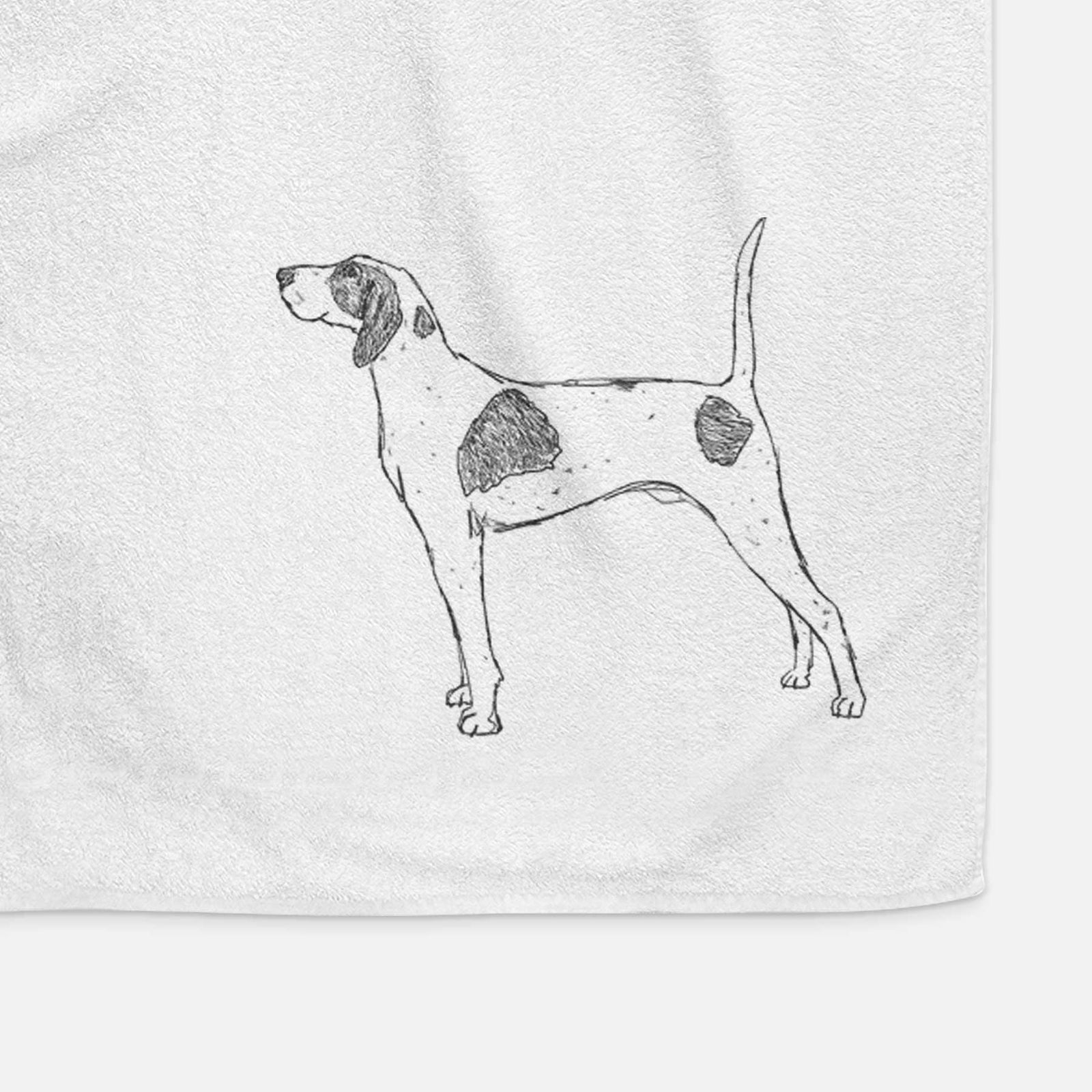 Doodled Luke the American Pointer Decorative Hand Towel
