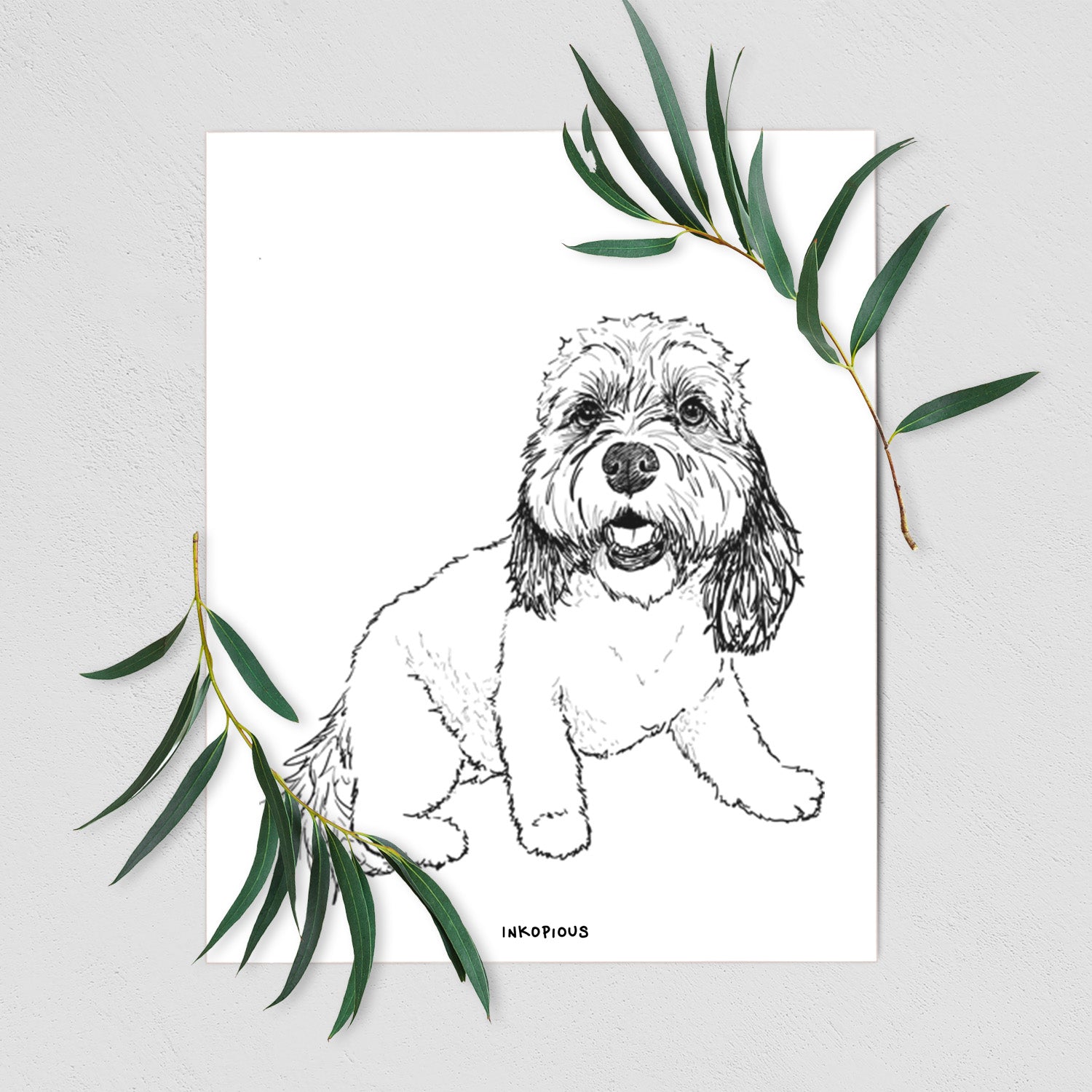 Doodled Max the Cavanese Art Print