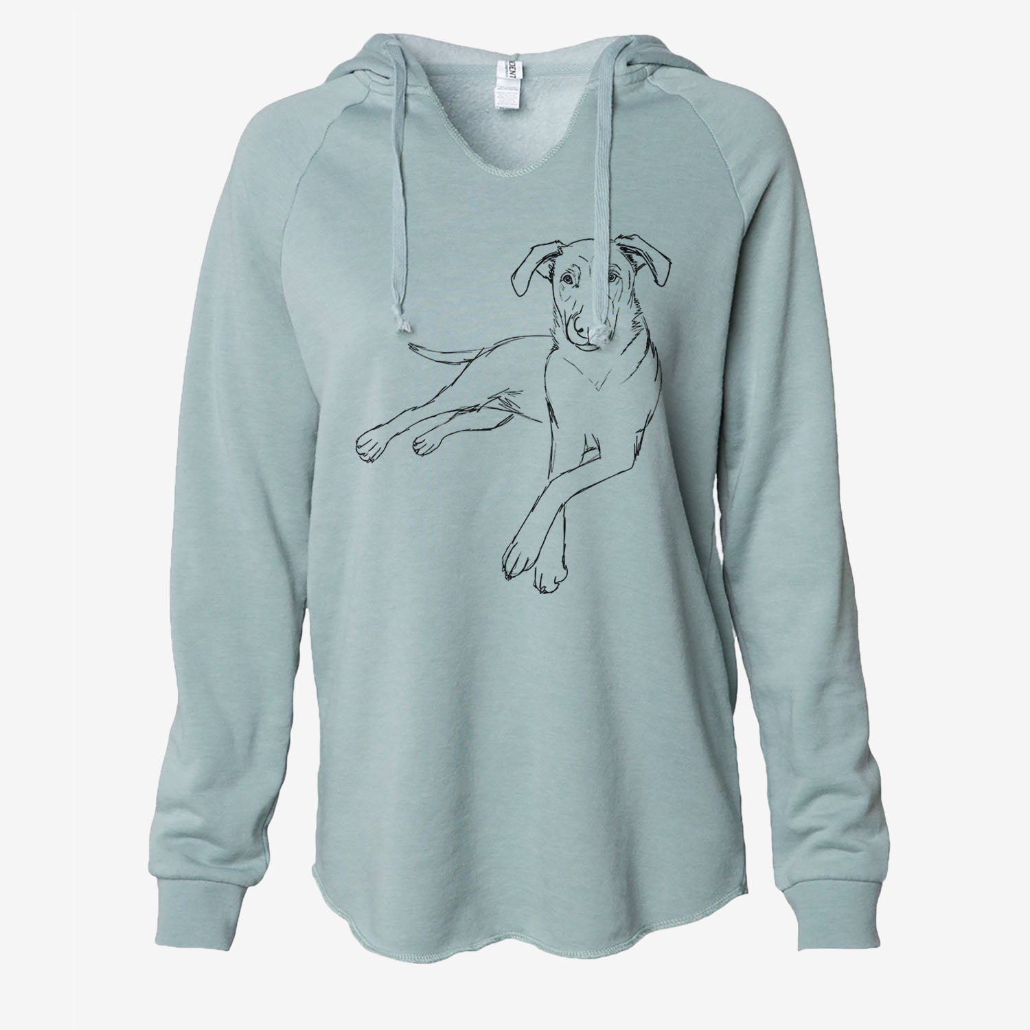 Doodled MillerLabMix the Lab Mix - Cali Wave Hooded Sweatshirt