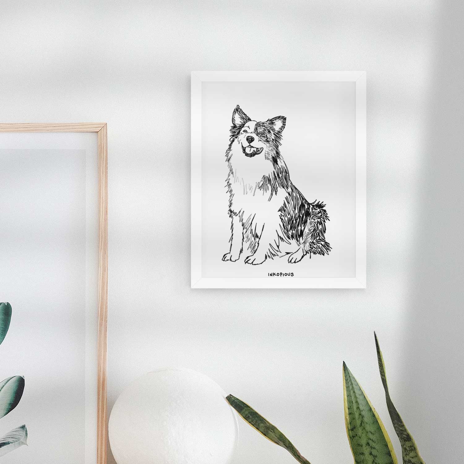Doodled Mini Jack the Mini Aussie Art Print
