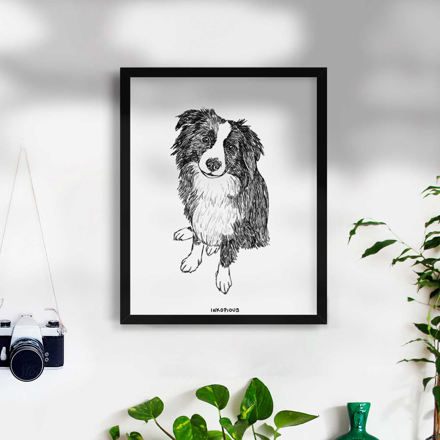 Doodled Mini Millie the Mini Aussie Art Print