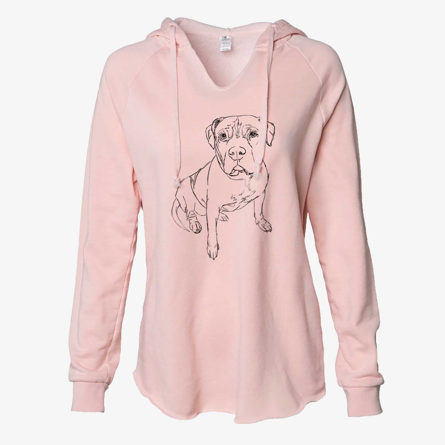 Doodled Murphy the Pitbull - Cali Wave Hooded Sweatshirt