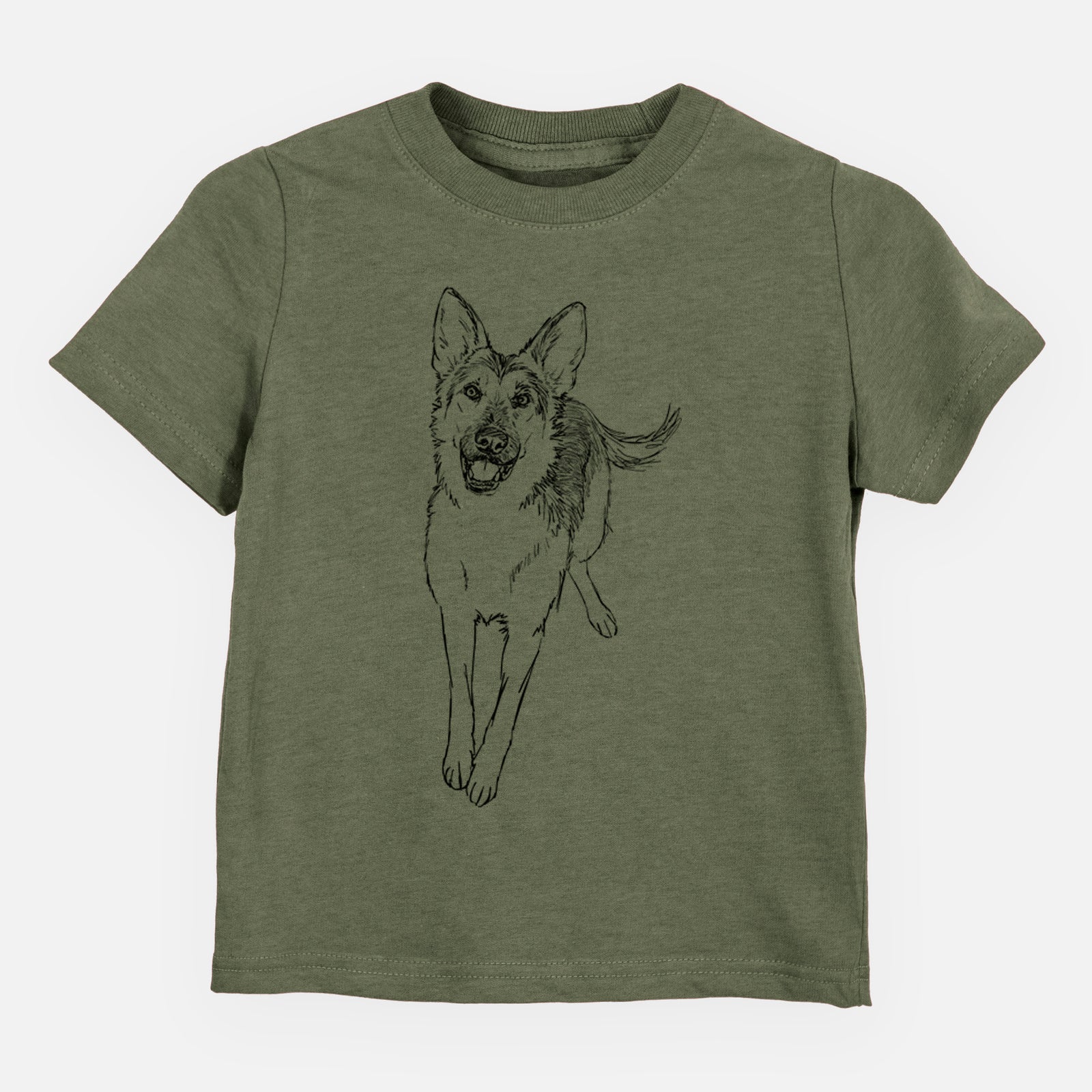 Doodled Odie the German Shepherd - Kids/Youth/Toddler Shirt