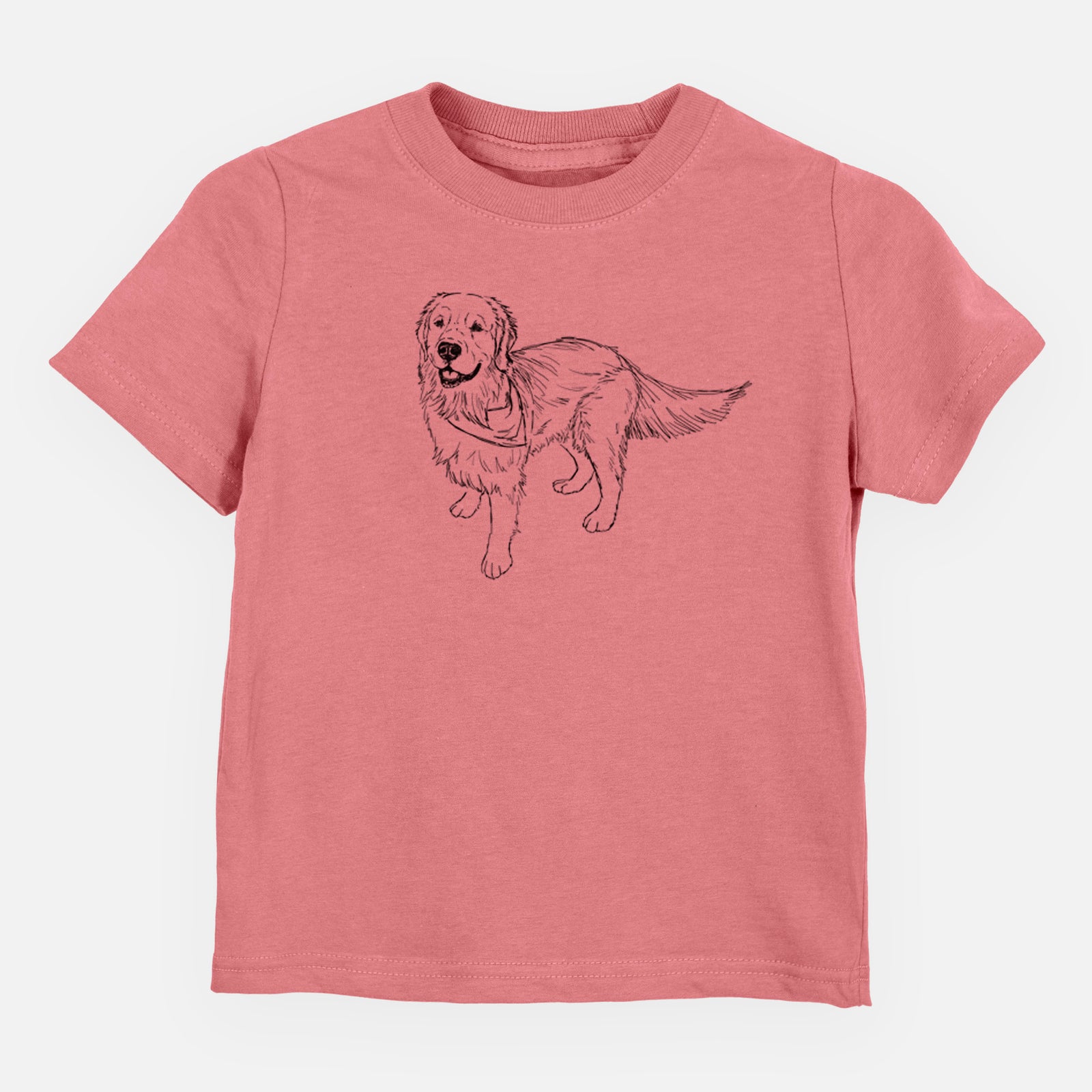 Doodled Reggie the Golden Retriever - Kids/Youth/Toddler Shirt