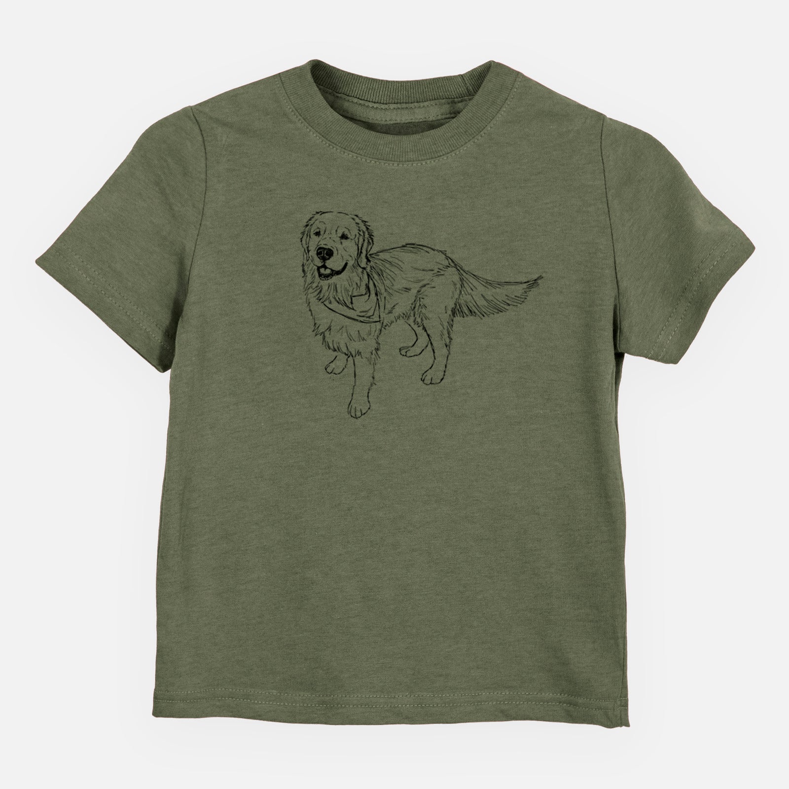 Doodled Reggie the Golden Retriever - Kids/Youth/Toddler Shirt