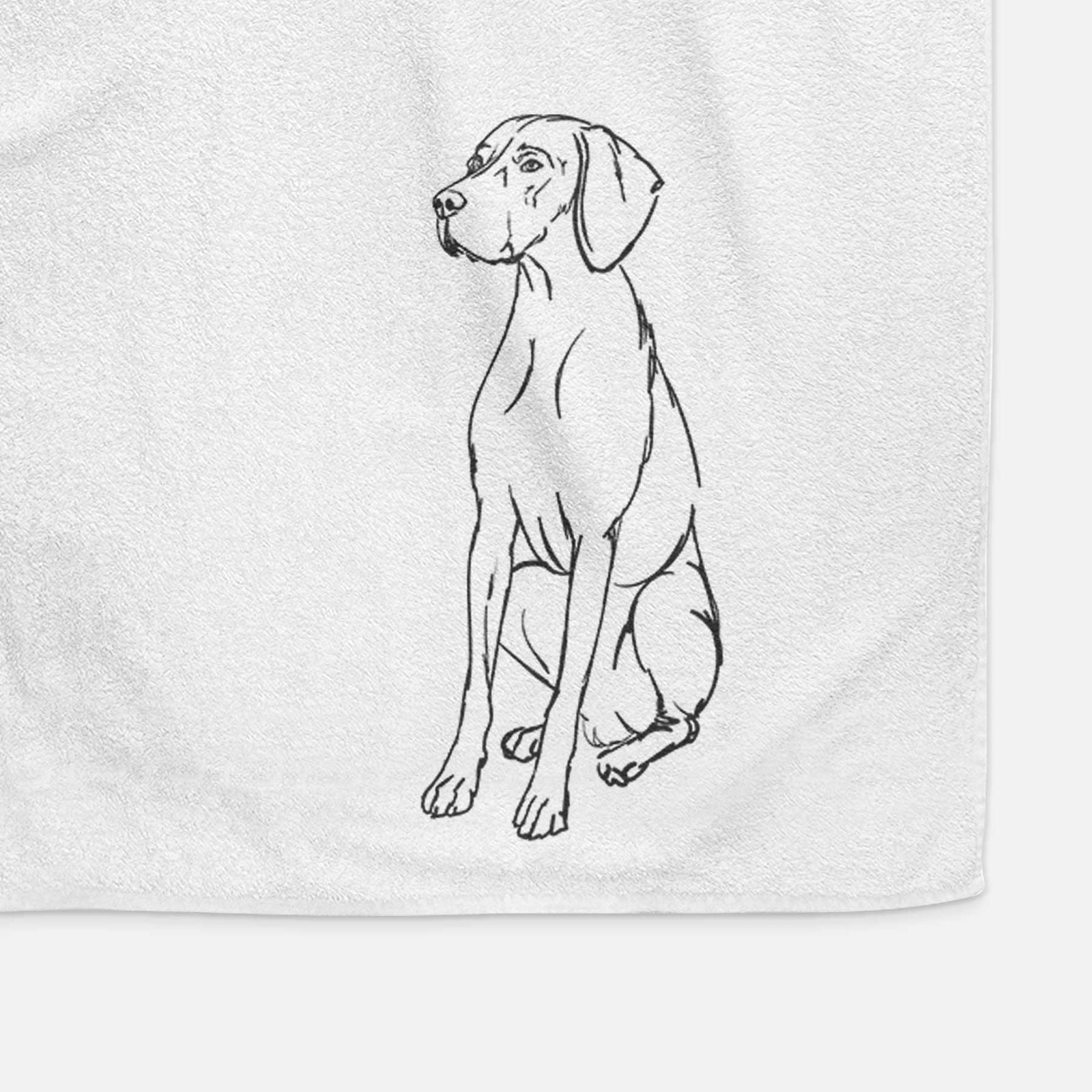 Doodled Rio the Vizsla Decorative Hand Towel